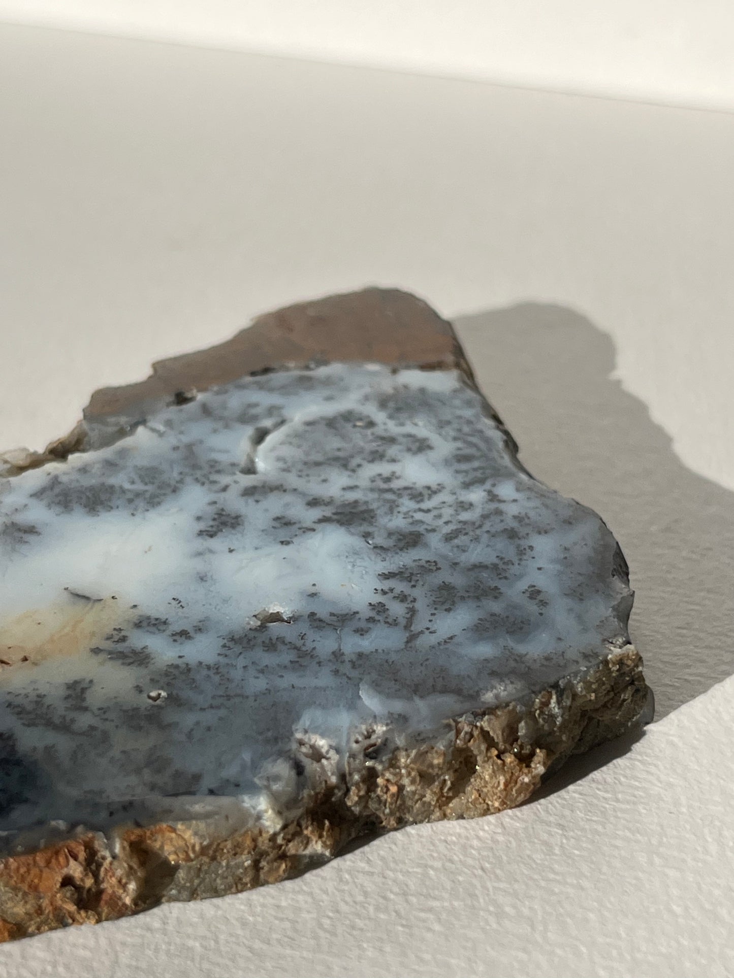 Blue Dendritic Opal Slab B