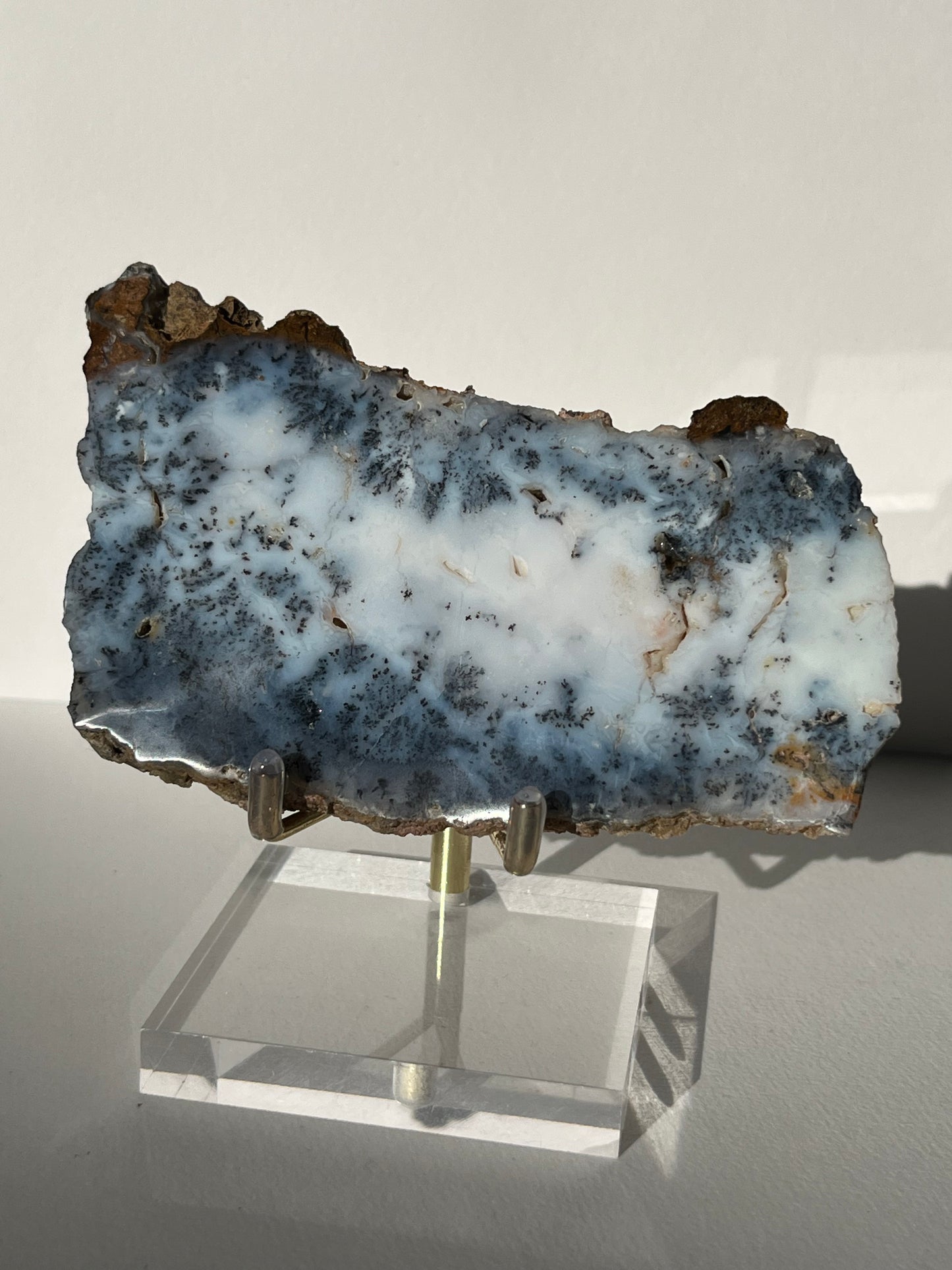 Blue Dendritic Opal Slab C