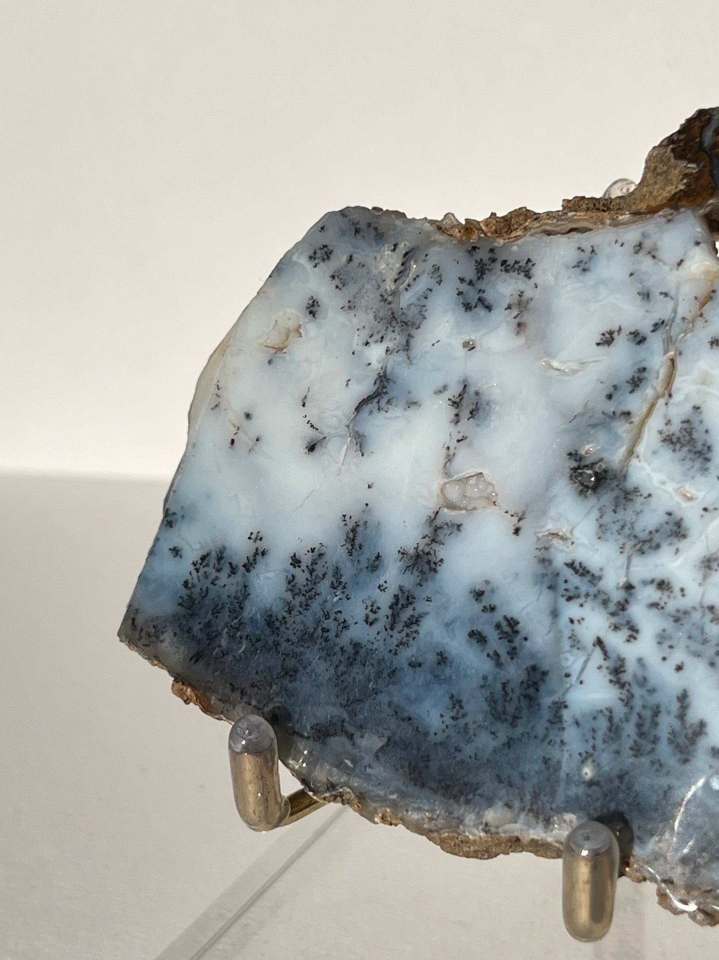 Blue Dendritic Opal Slab D