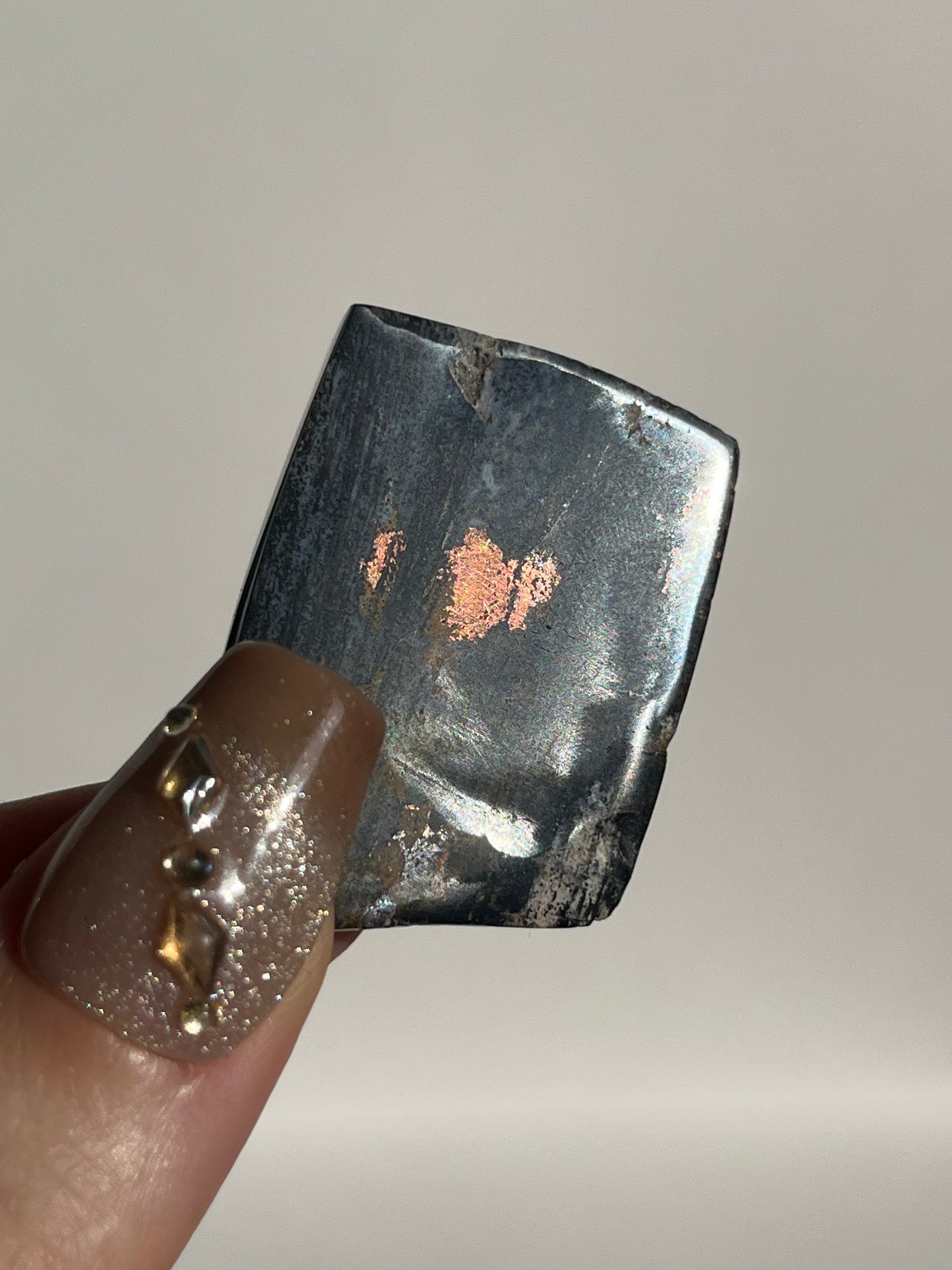 Blue Opalised Petrified Wood with Copper Inclusions Polished Freeform (You Choose)
