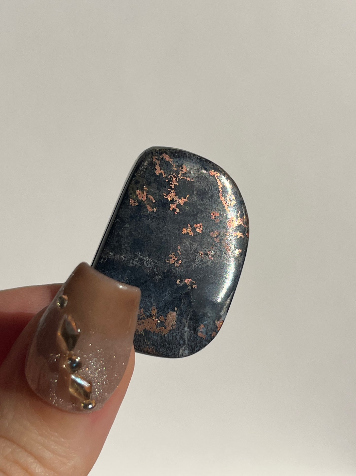 Blue Opalised Petrified Wood with Copper Inclusions Polished Freeform (You Choose)