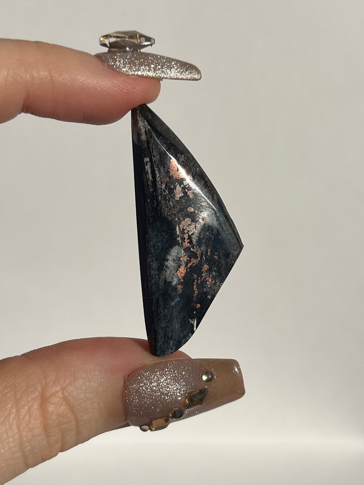 Blue Opalised Petrified Wood with Copper Inclusions Polished Freeform (You Choose)