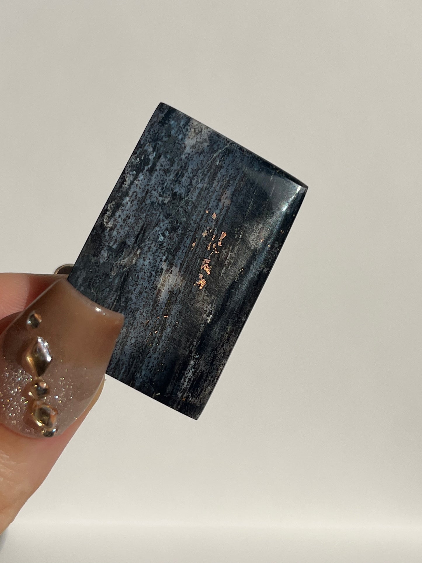 Blue Opalised Petrified Wood with Copper Inclusions Polished Freeform (You Choose)