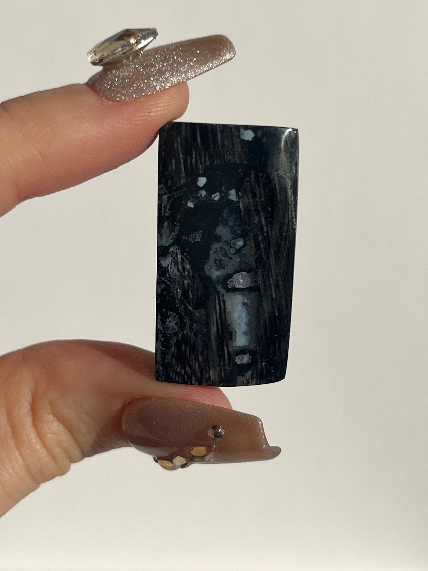 Blue Opalised Petrified Wood with Copper Inclusions Polished Freeform (You Choose)