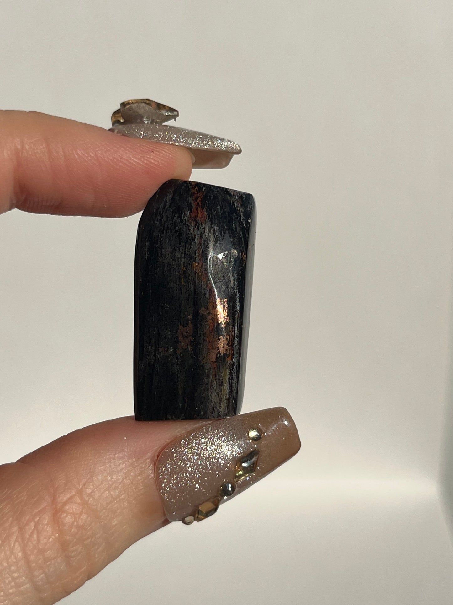Blue Opalised Petrified Wood with Copper Inclusions Polished Freeform (You Choose)