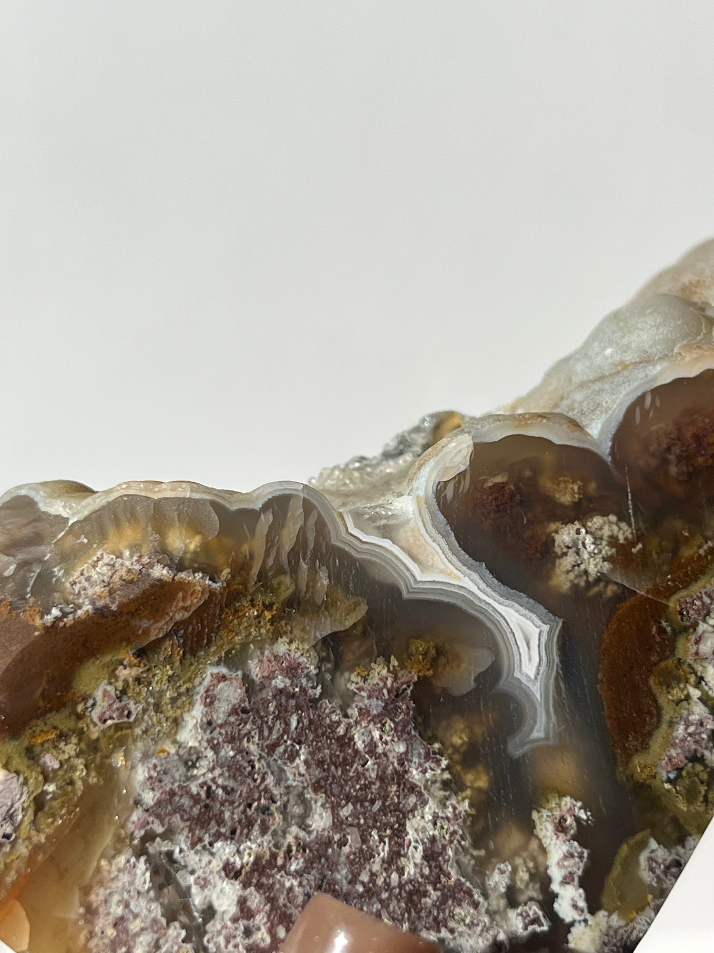 Botryoidal Blue Chalcedony x Nebula Agate Tower B