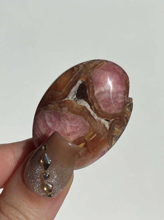 Botryoidal Brown Rhodochrosite Palmstone C