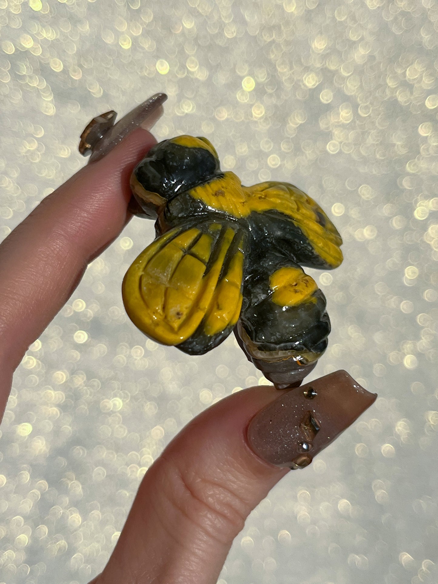 Bumblebee Jasper Wasp Carving #1