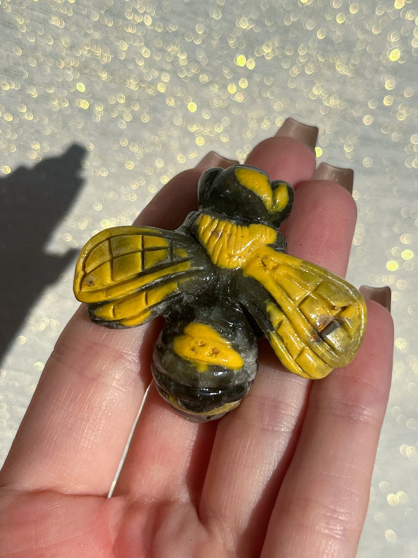 Bumblebee Jasper Wasp Carving #1