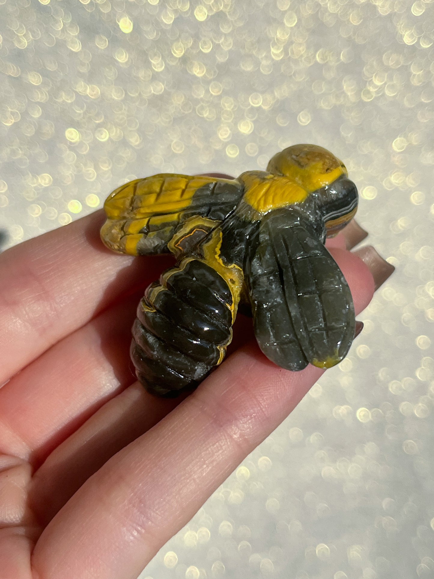 Bumblebee Jasper Wasp Carving #2