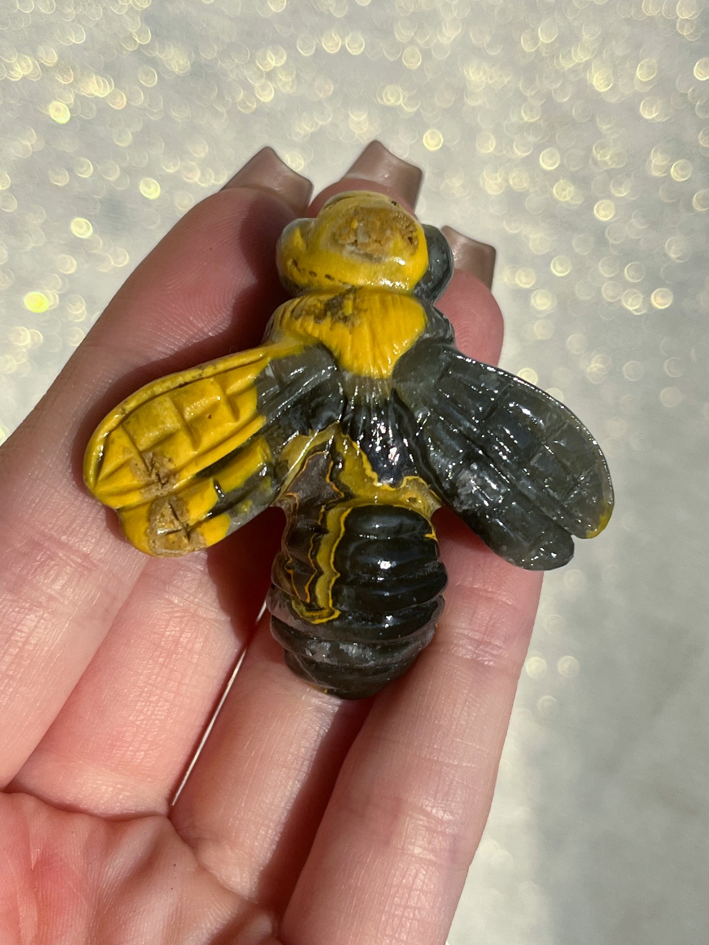 Bumblebee Jasper Wasp Carving #2