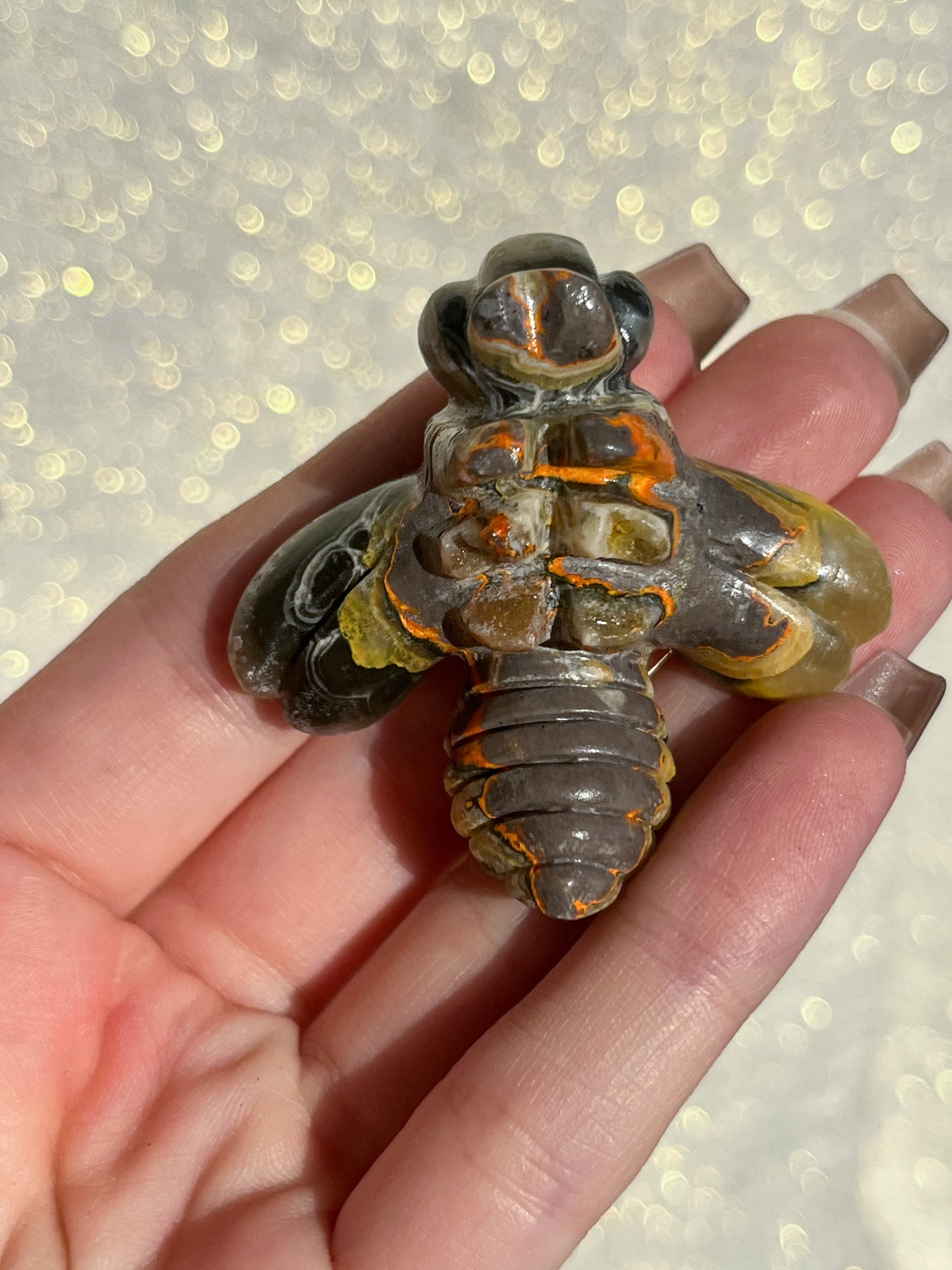 Bumblebee Jasper Wasp Carving #2