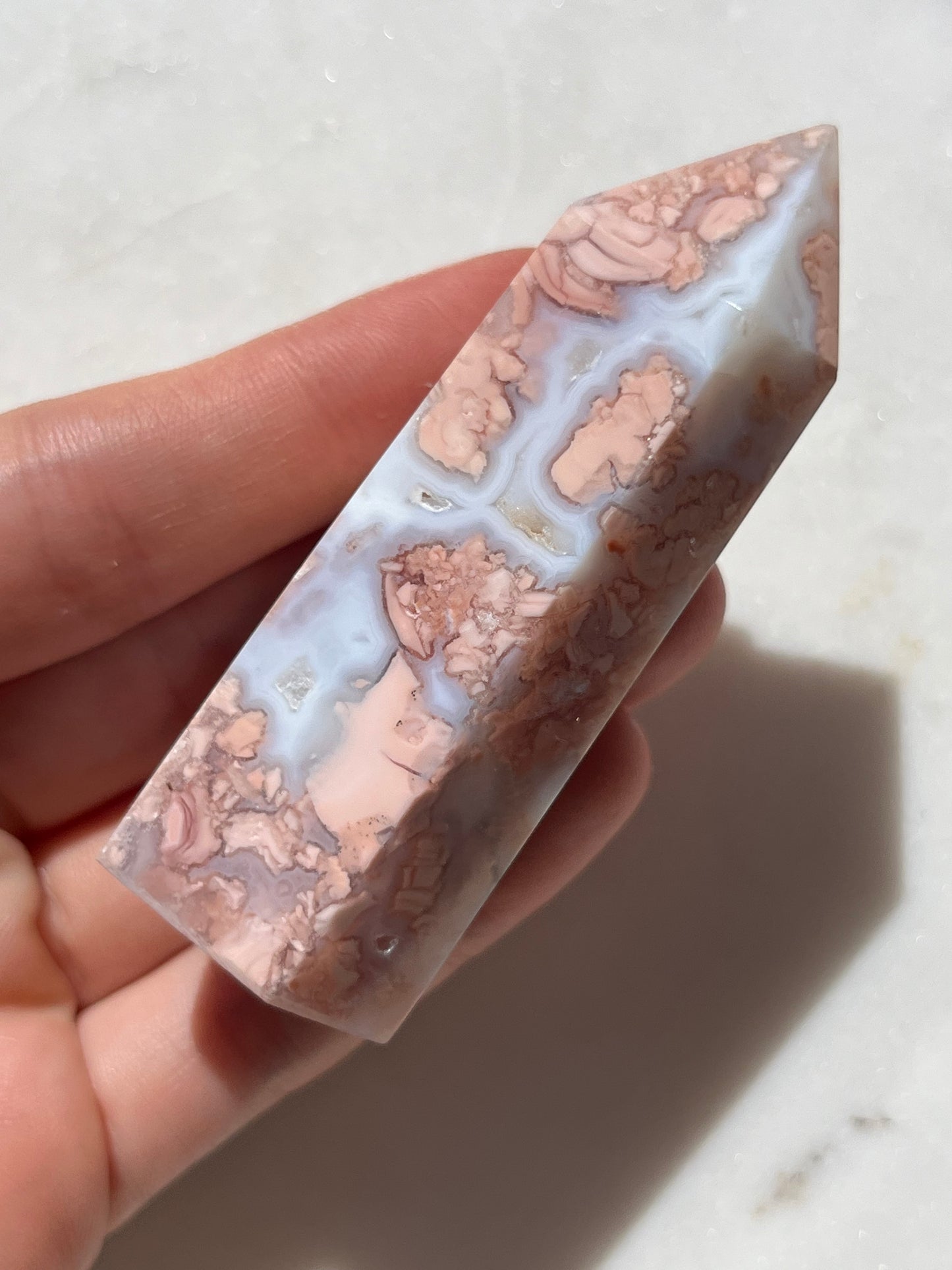 Cotton Candy Agate (Brecciated Jasper in Chalcedony)Tower #9