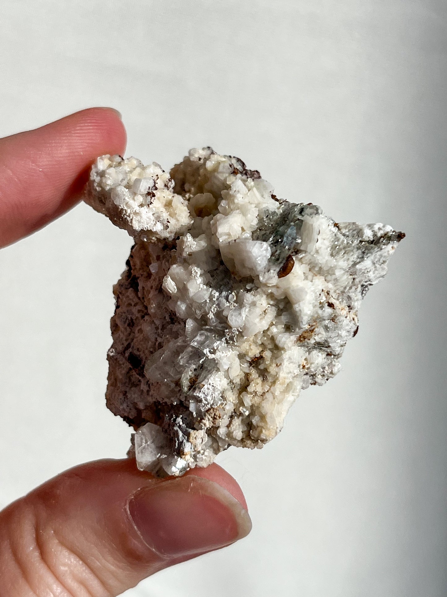 Himalayan Quartz on Feldspar w/Siderite #2