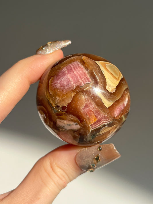 Capillitita Rhodochrosite Sphere