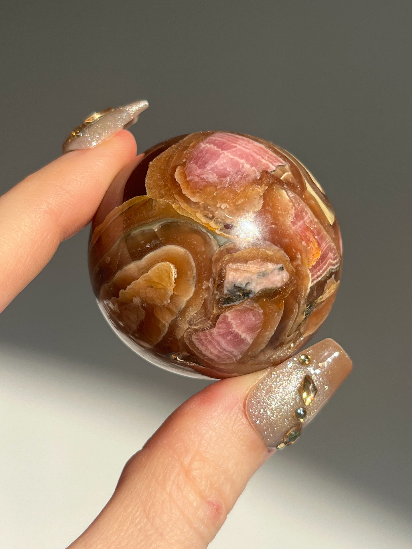 Capillitita Rhodochrosite Sphere