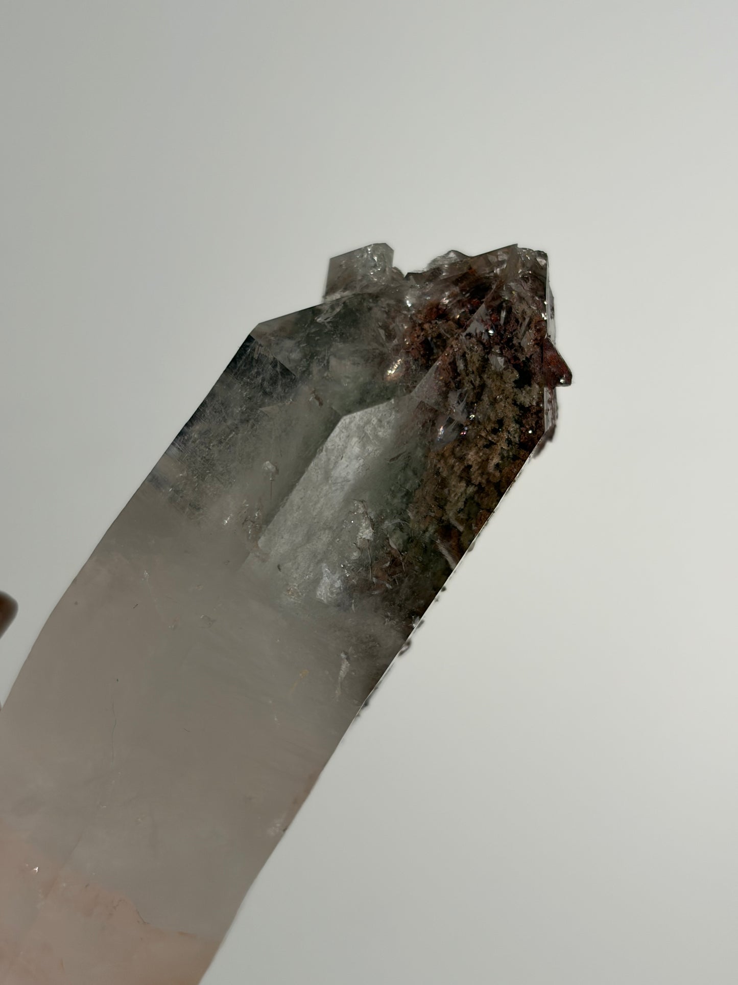 Chlorite and Iron Included Quartz Specimen H