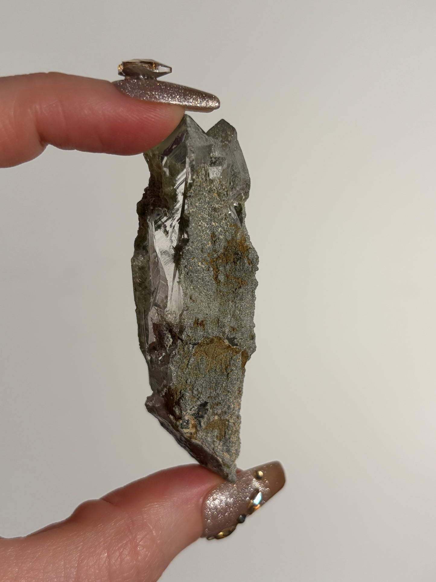 Chlorite Included Quartz Specimen J