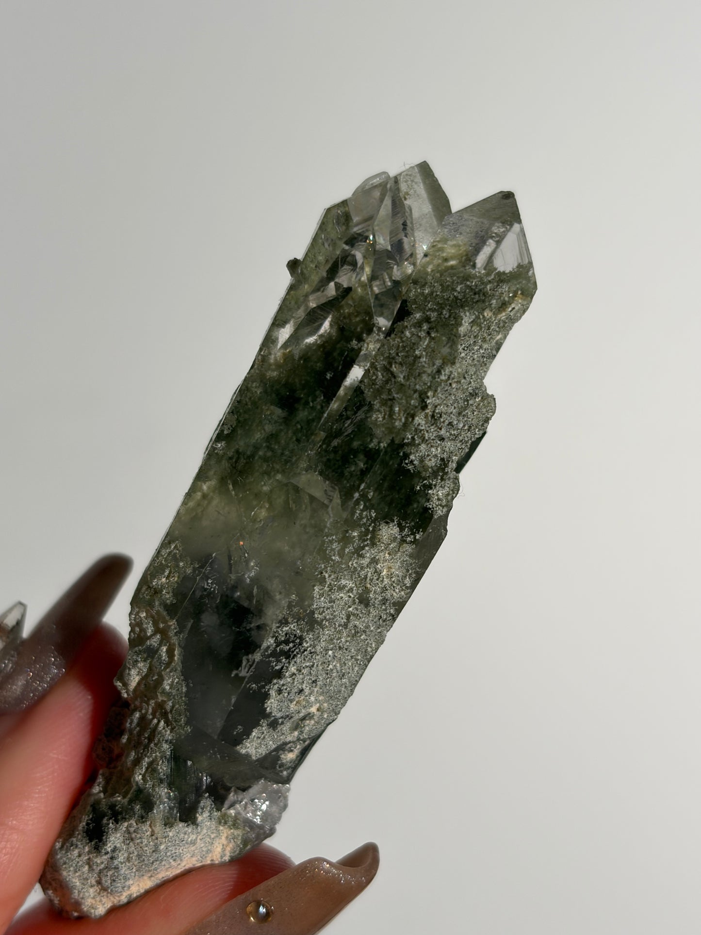 Chlorite Included Quartz Specimen J