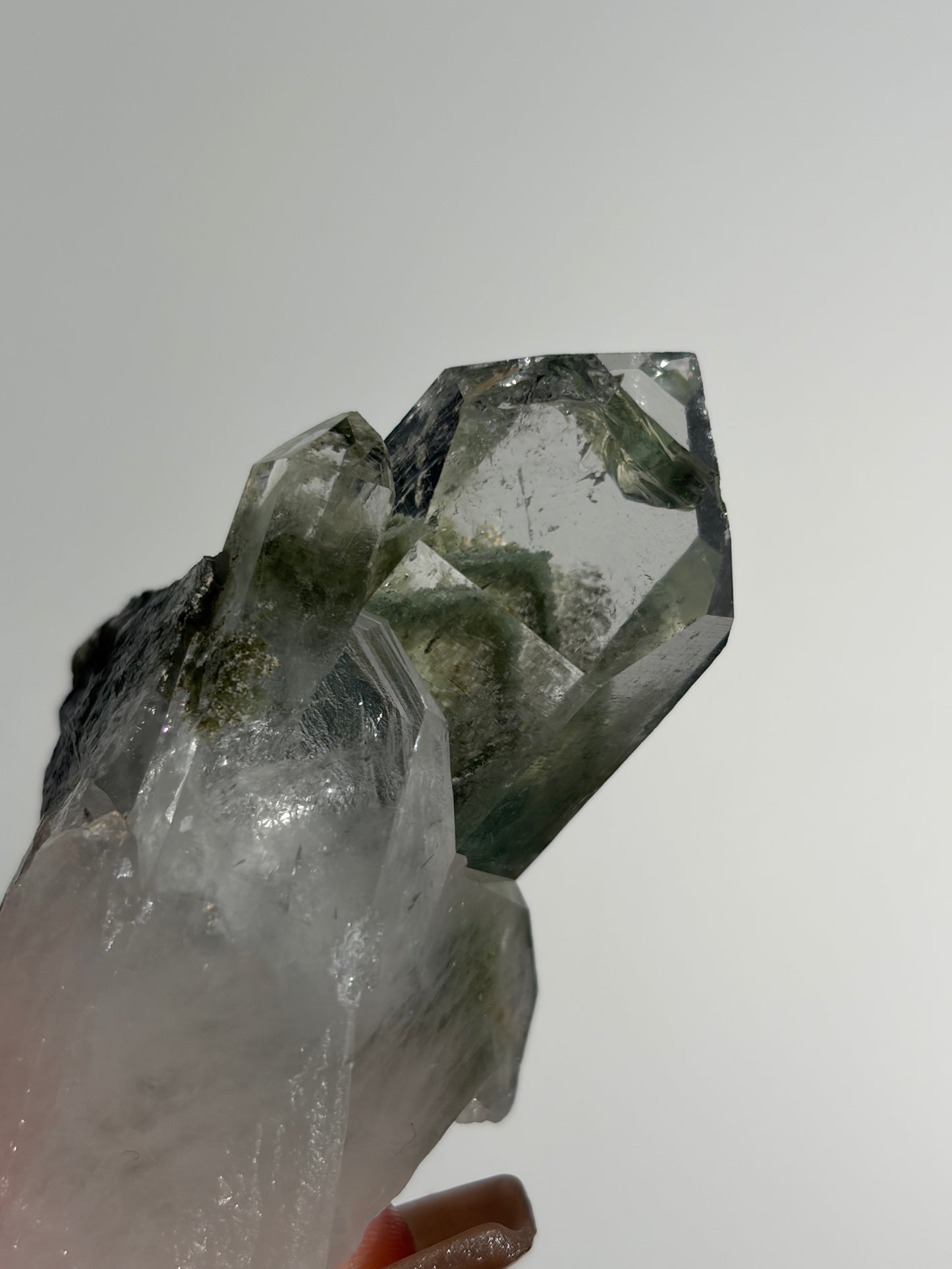 Phantom Chlorite Included Quartz Specimen L