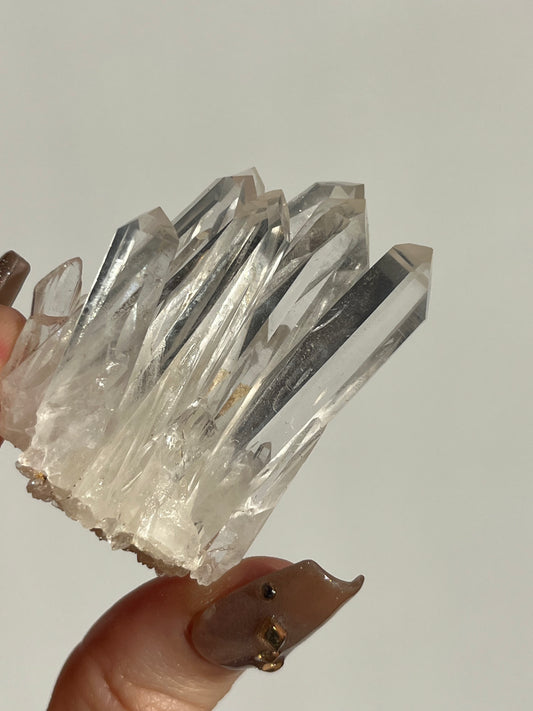Colombian Quartz w/ Golden Hematoid Cluster A