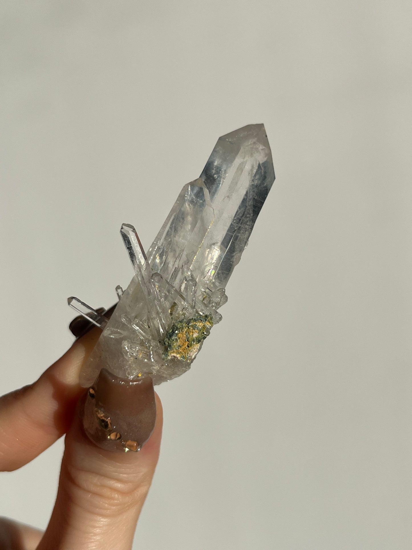 Colombian Quartz w/ Fuchsite Inclusions Cluster F