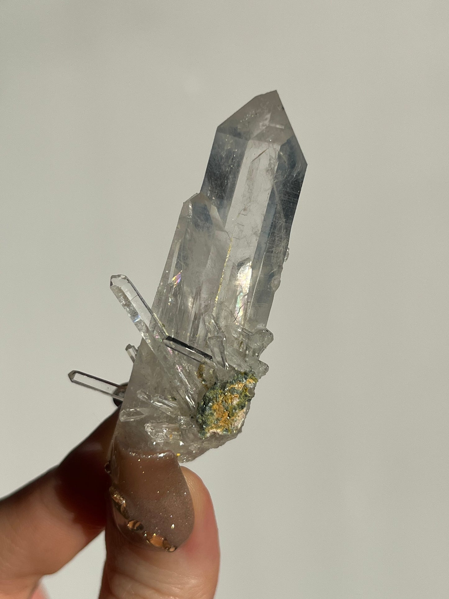 Colombian Quartz w/ Fuchsite Inclusions Cluster F