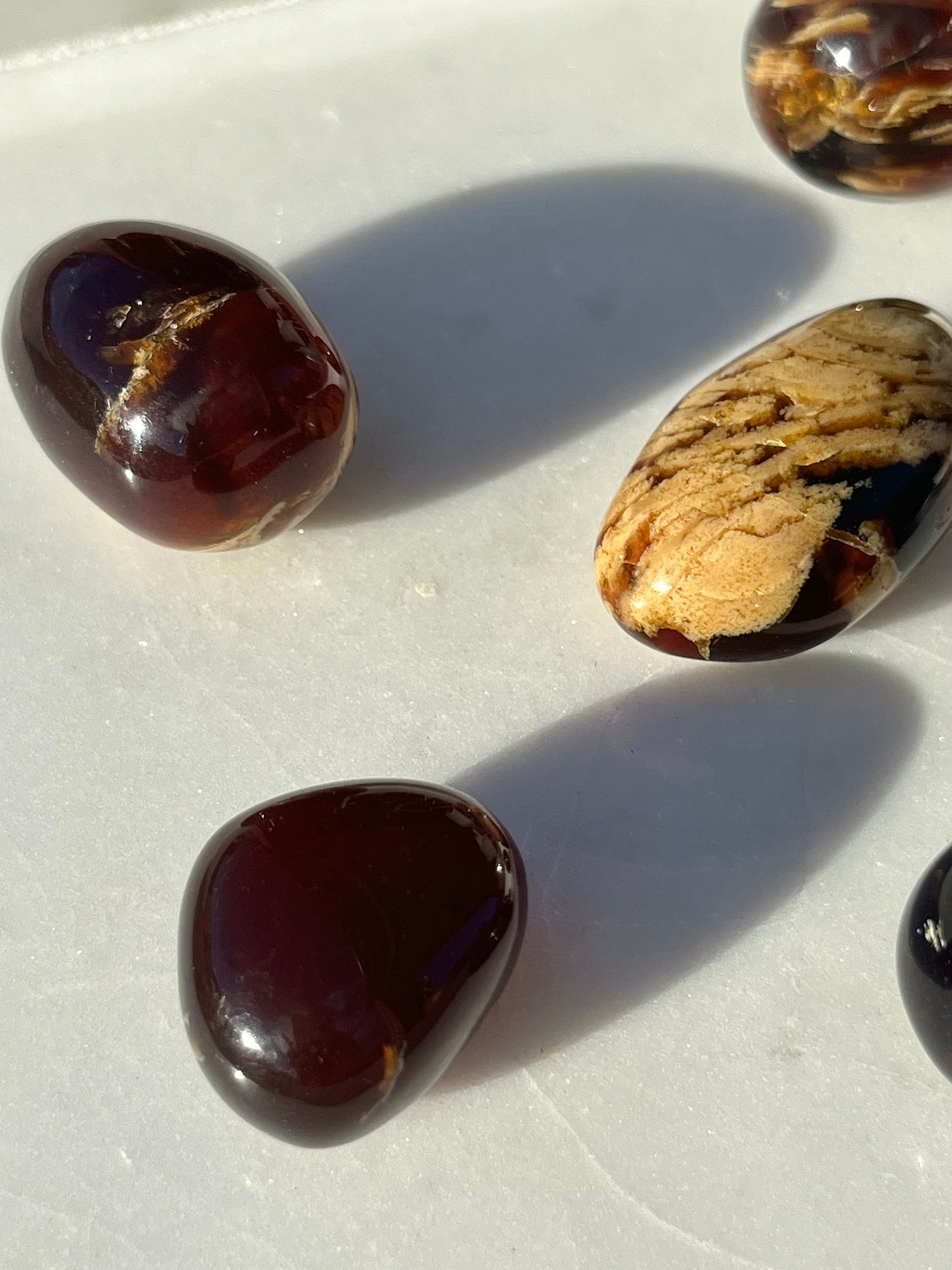 Indonesian Amber Tumbled Stone