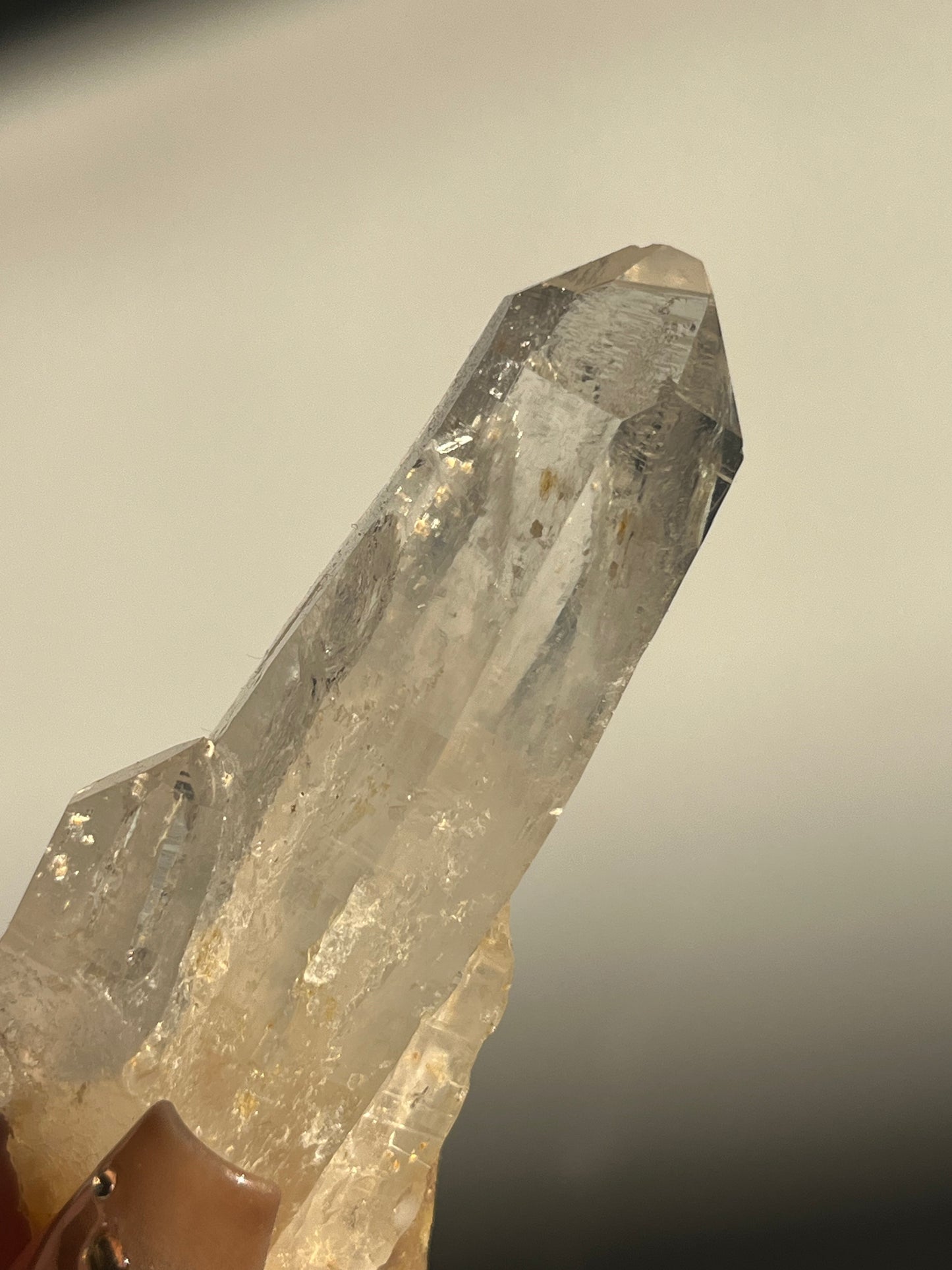 Golden Healer DNA Blue Smoke Lemurian Quartz Specimen C
