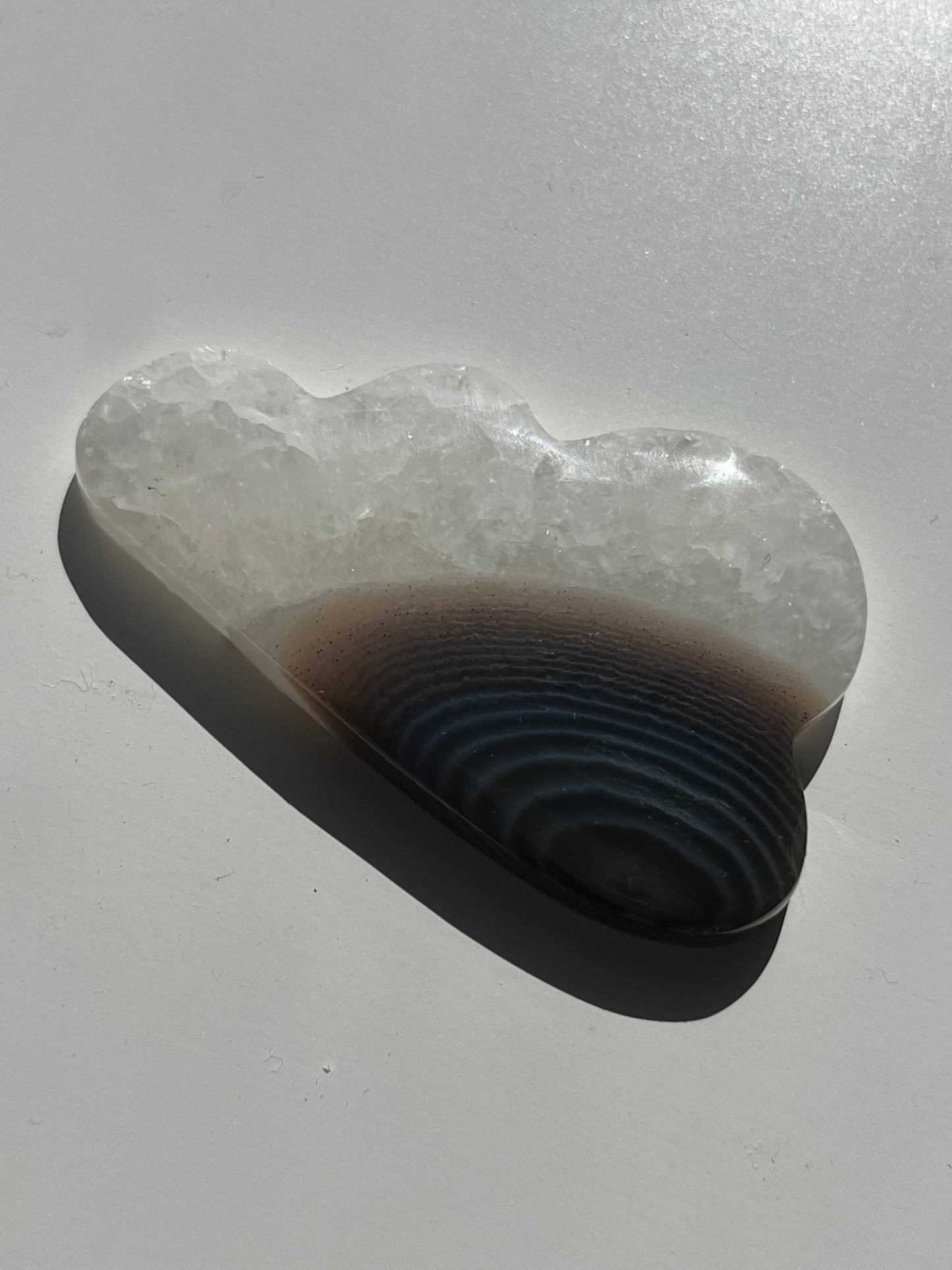 Danau Agate with Quartz Cloud Carving (You Choose)