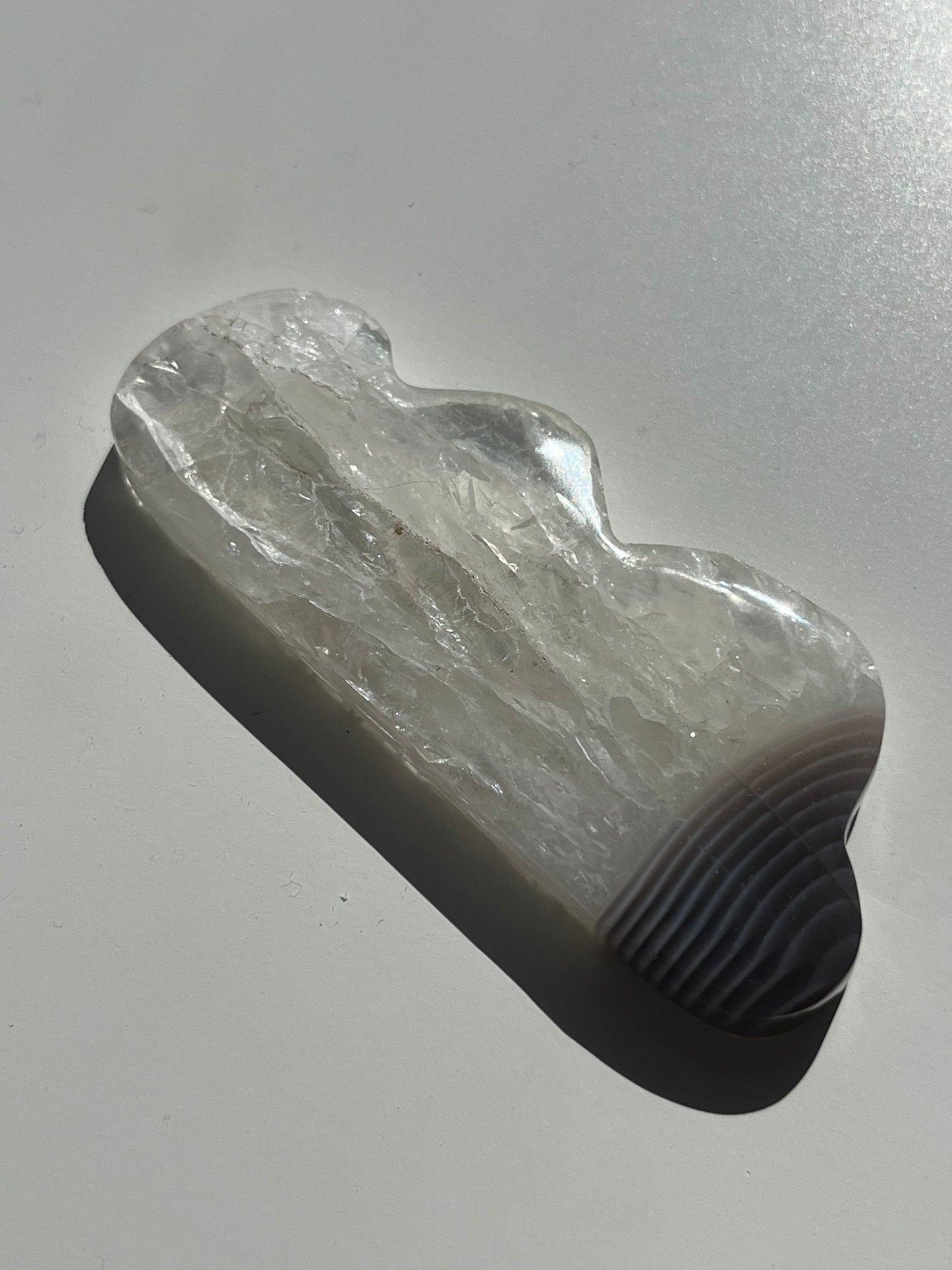 Danau Agate with Quartz Cloud Carving (You Choose)