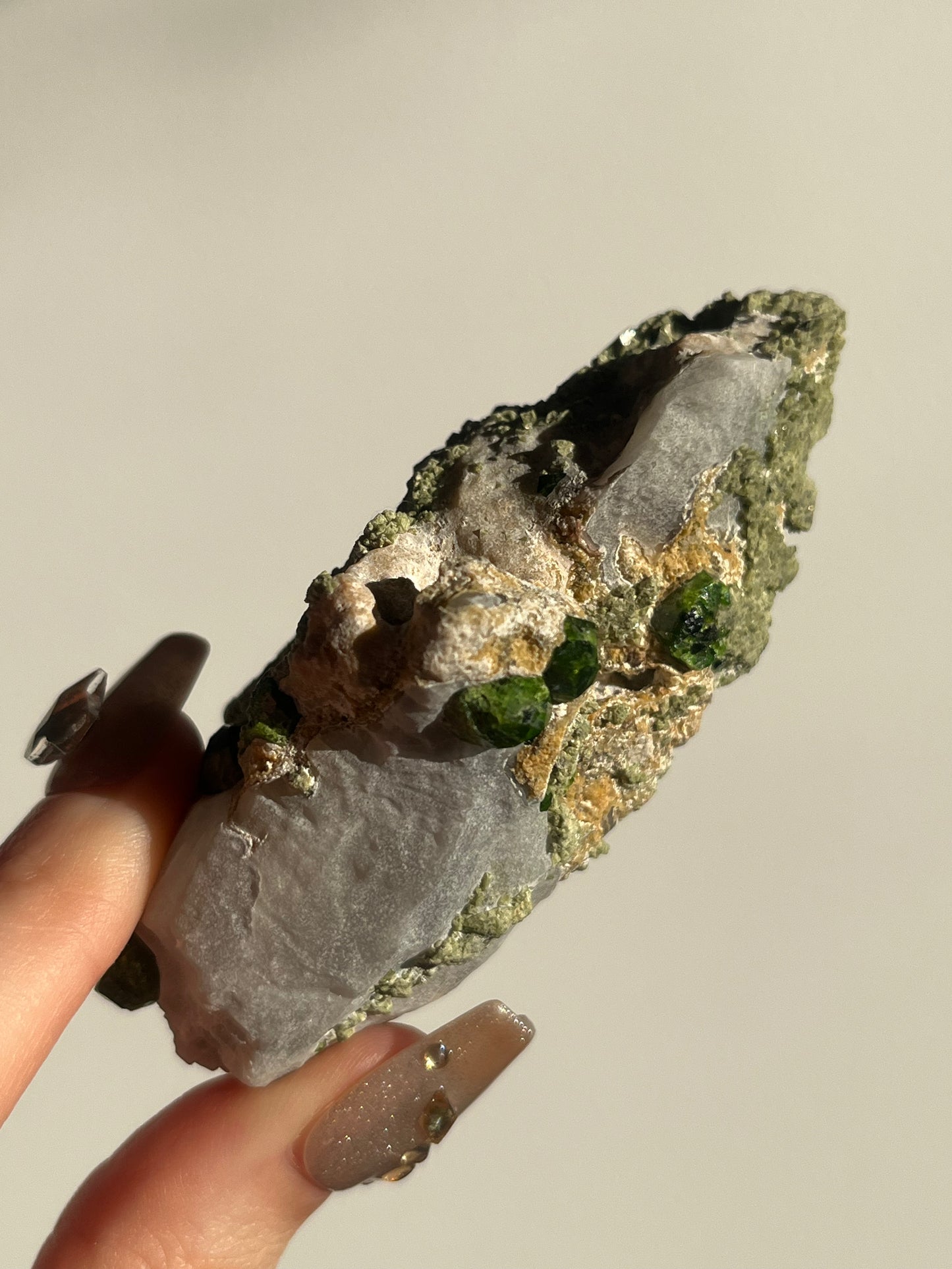 Demantoid Garnet on Matrix Specimen A