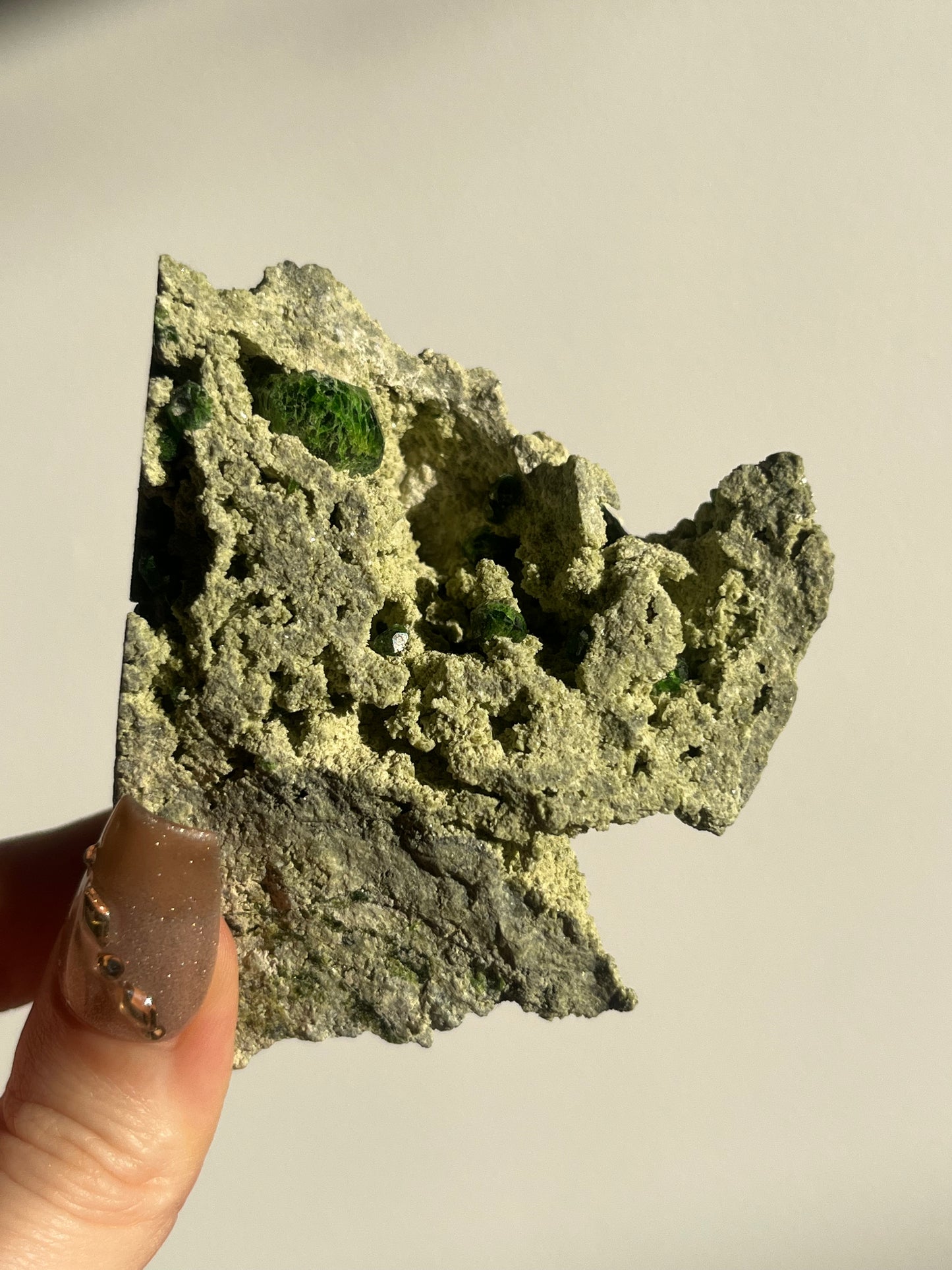 Demantoid Garnet on Matrix Specimen B