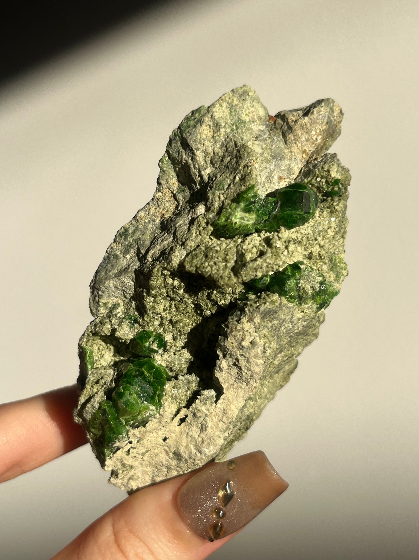 Demantoid Garnet on Matrix Specimen D