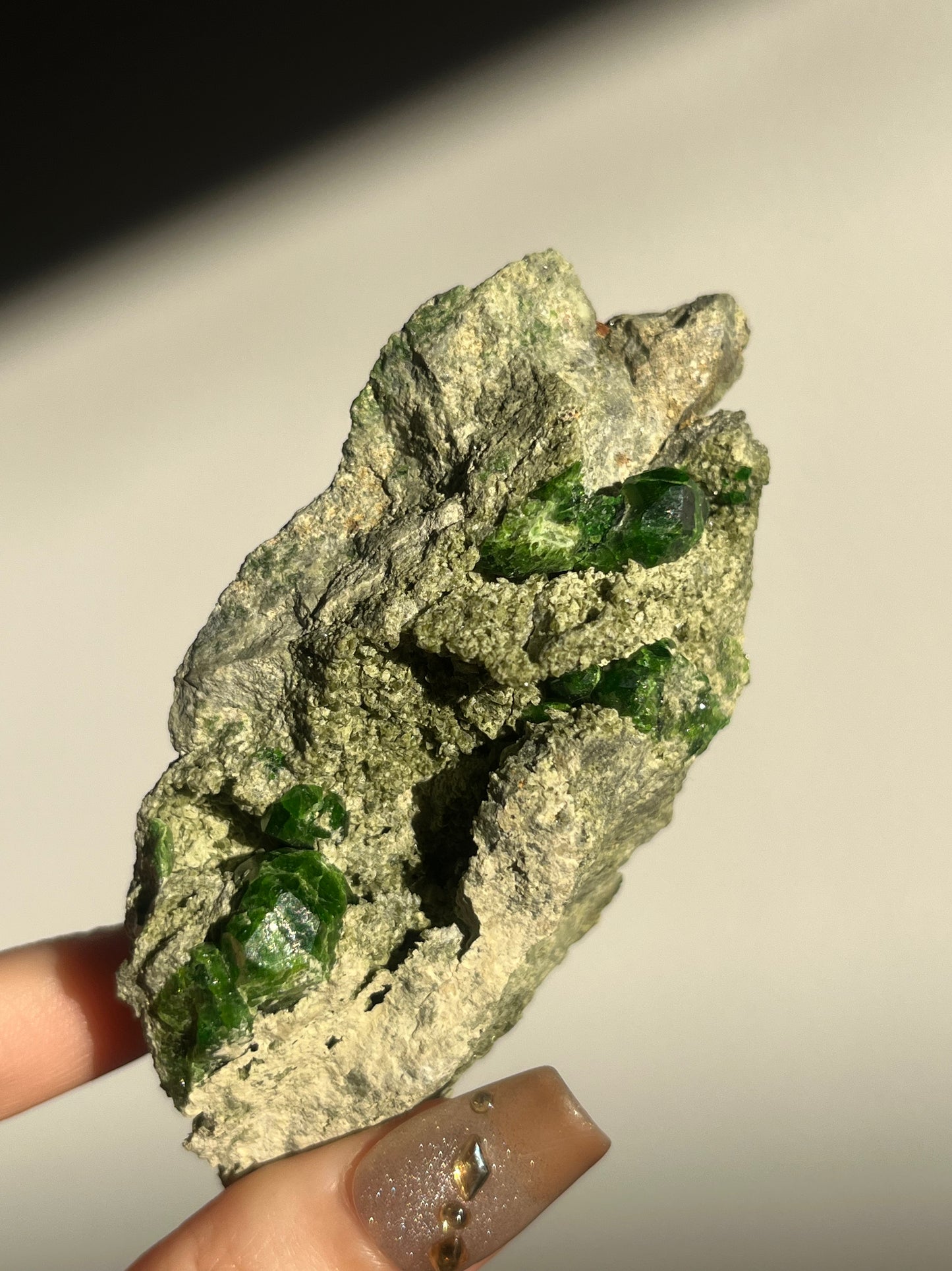 Demantoid Garnet on Matrix Specimen D
