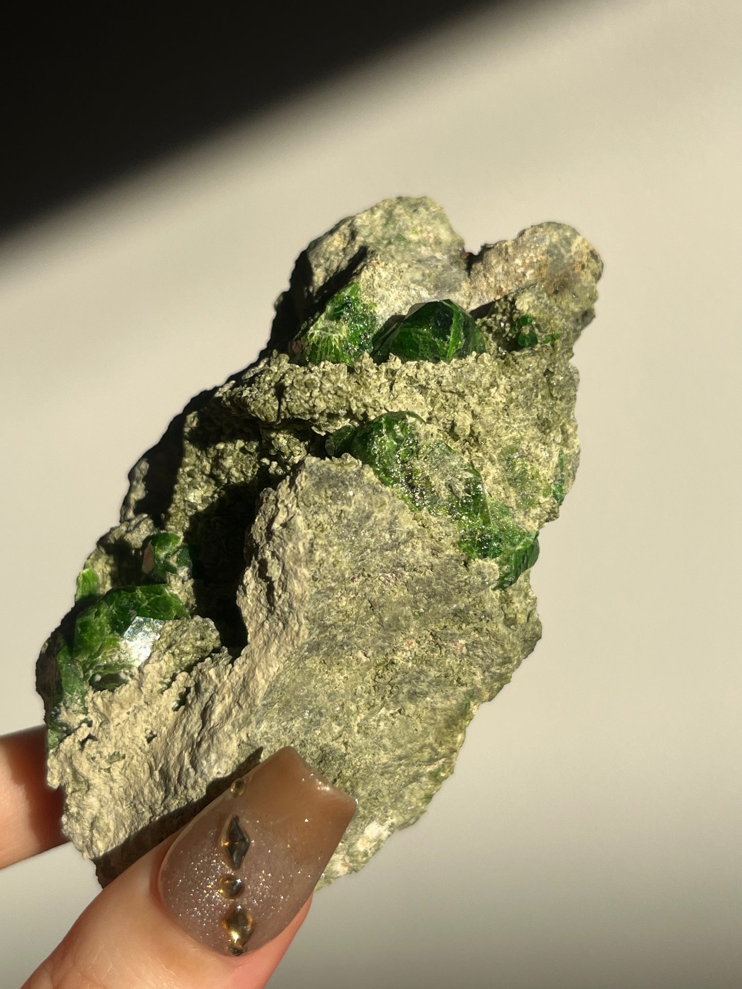 Demantoid Garnet on Matrix Specimen D