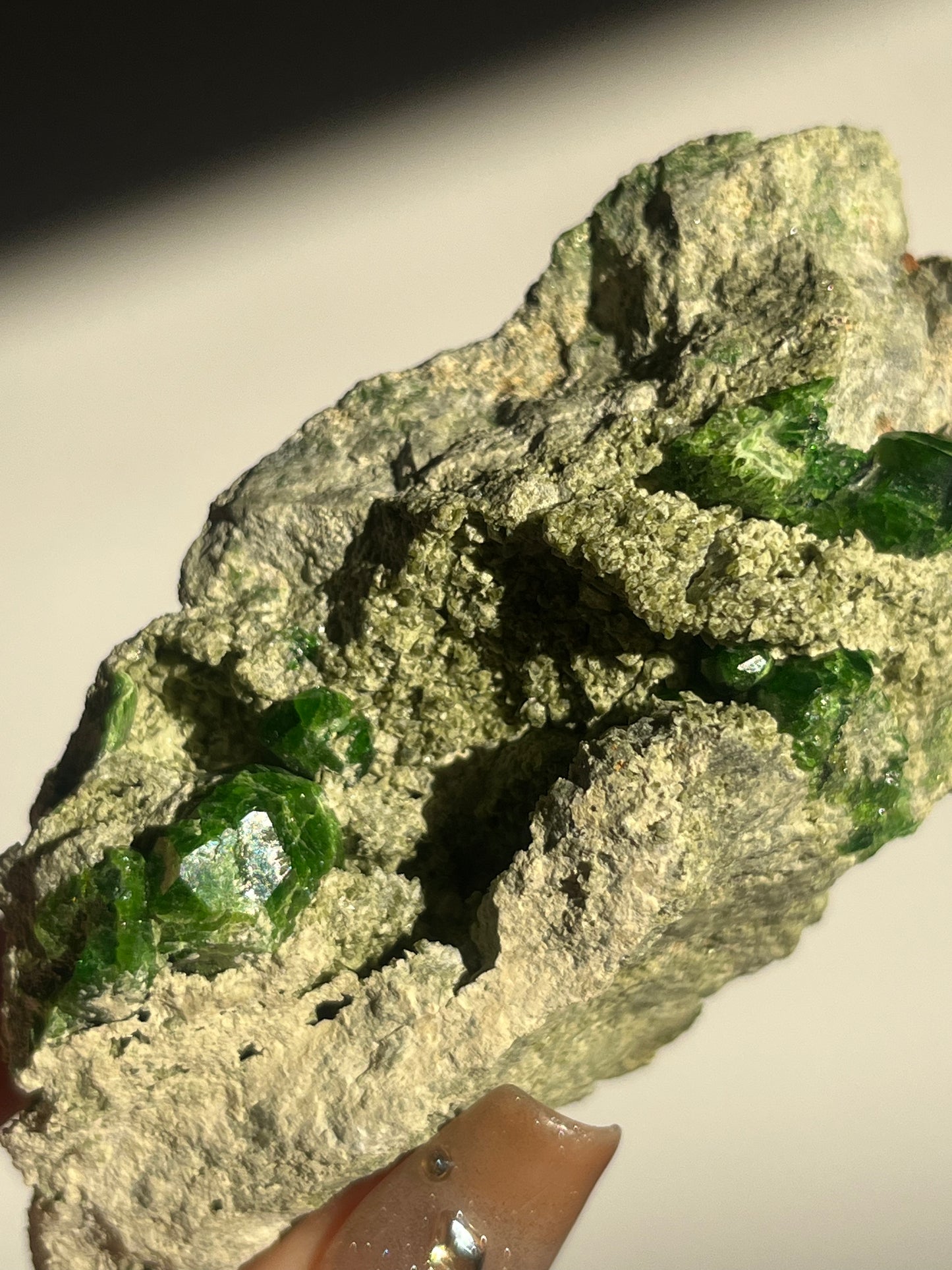 Demantoid Garnet on Matrix Specimen D