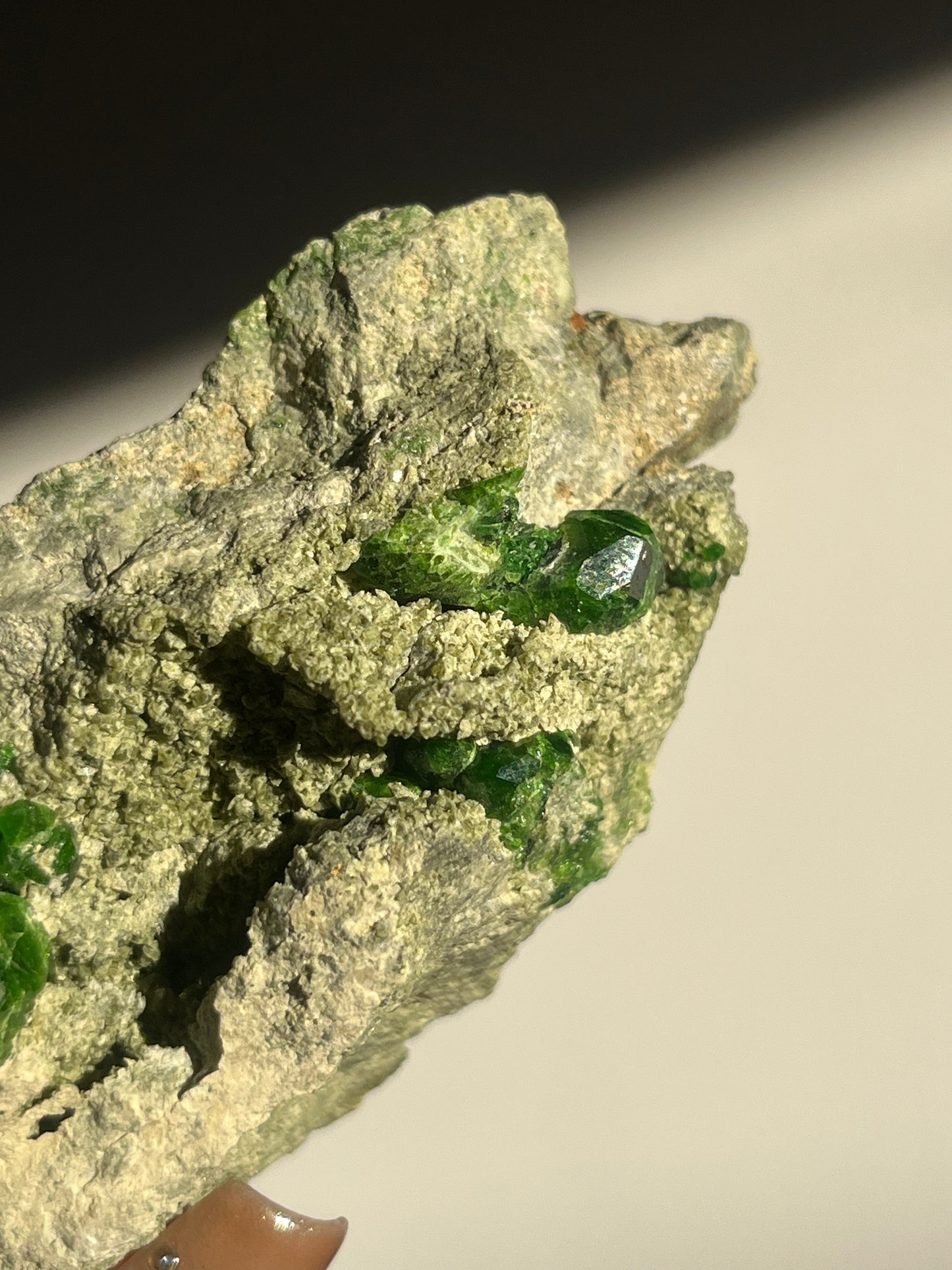 Demantoid Garnet on Matrix Specimen D