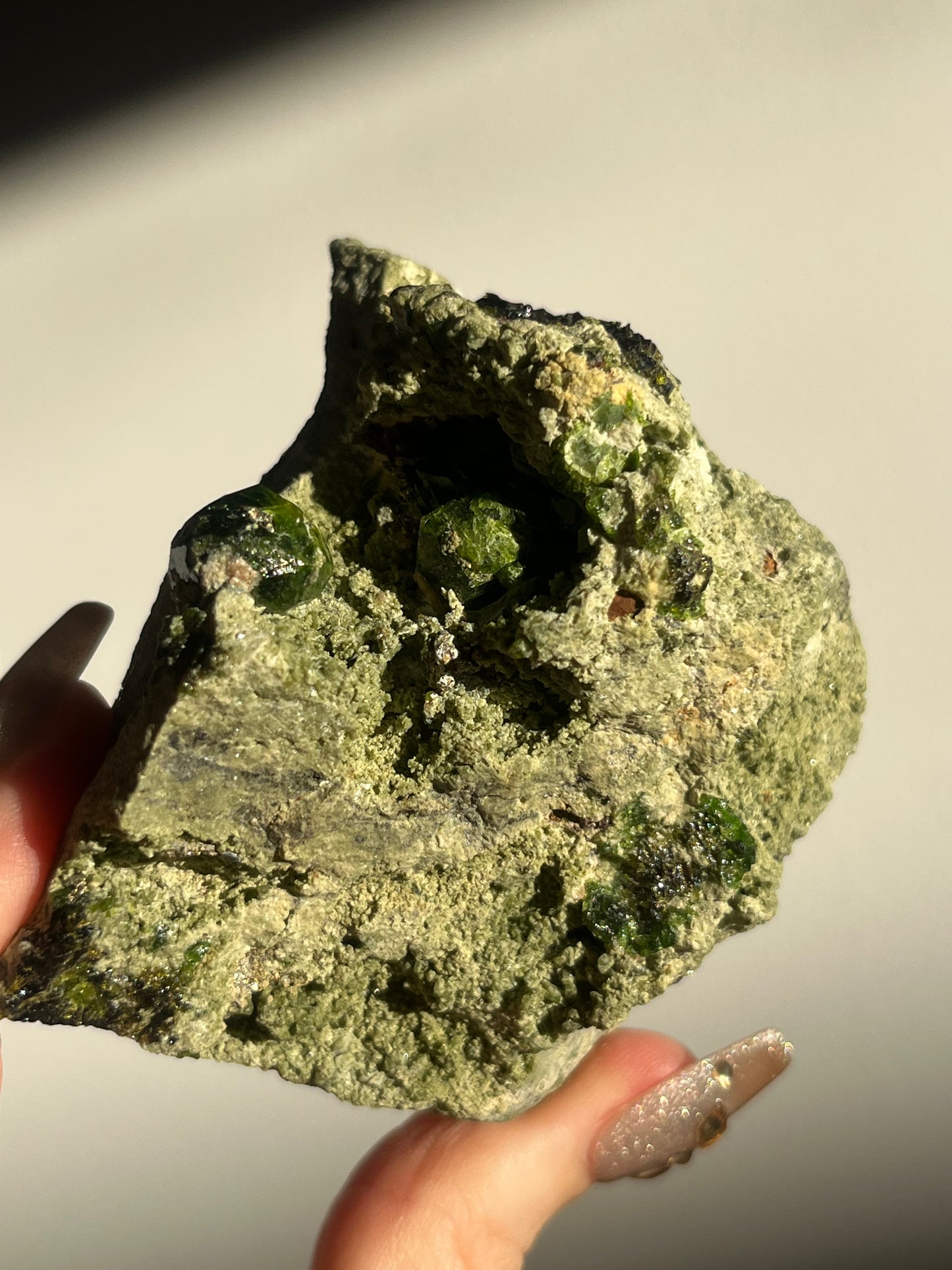 Demantoid Garnet on Matrix Specimen E