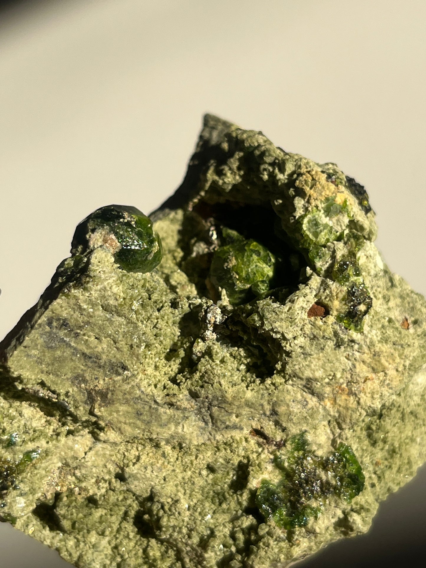 Demantoid Garnet on Matrix Specimen E