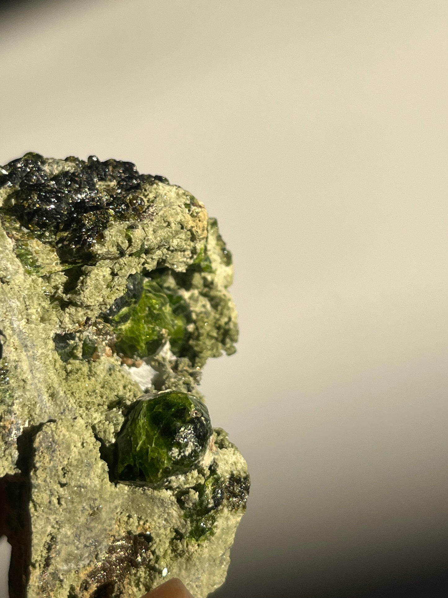 Demantoid Garnet on Matrix Specimen E
