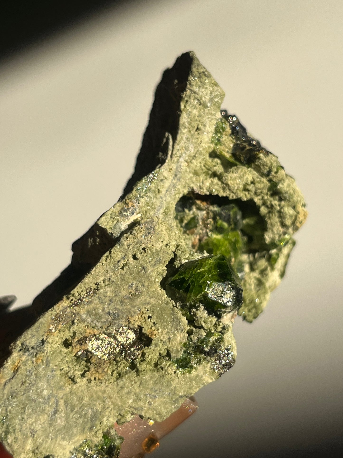 Demantoid Garnet on Matrix Specimen E