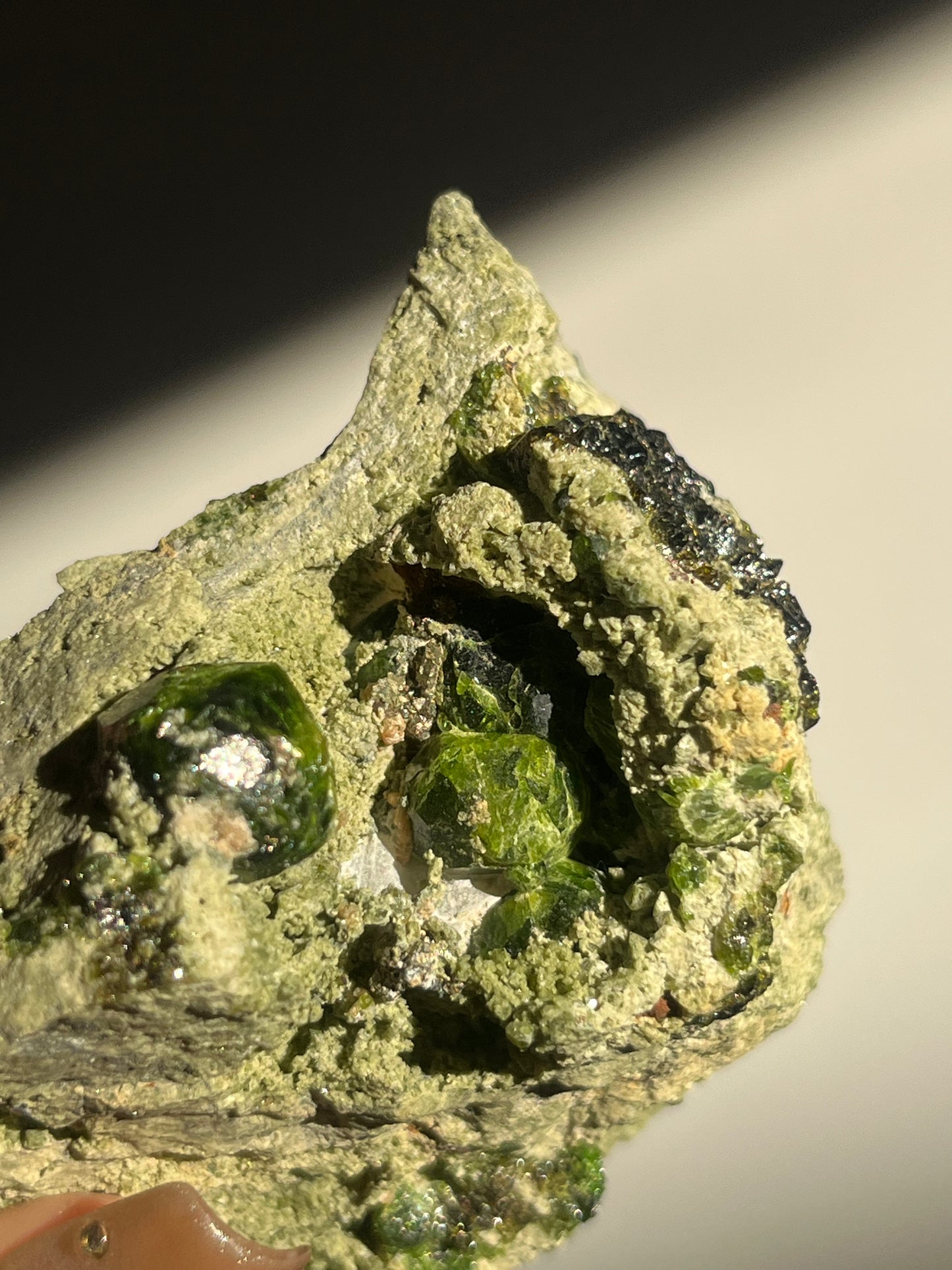Demantoid Garnet on Matrix Specimen E