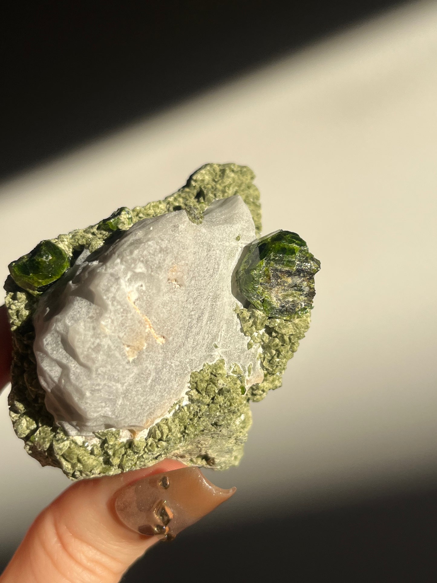 Demantoid Garnet on Matrix Specimen F