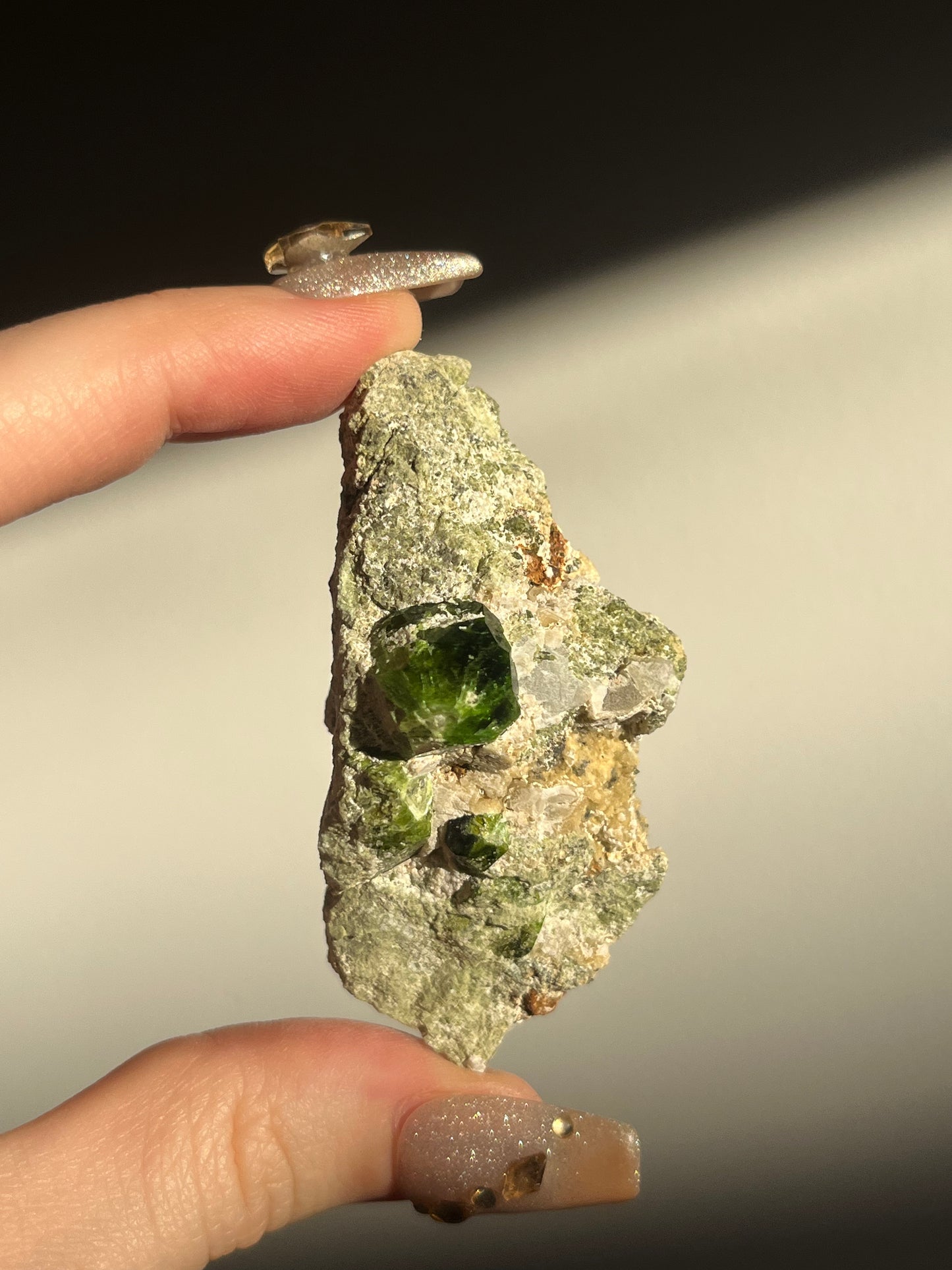 Demantoid Garnet on Matrix Specimen G