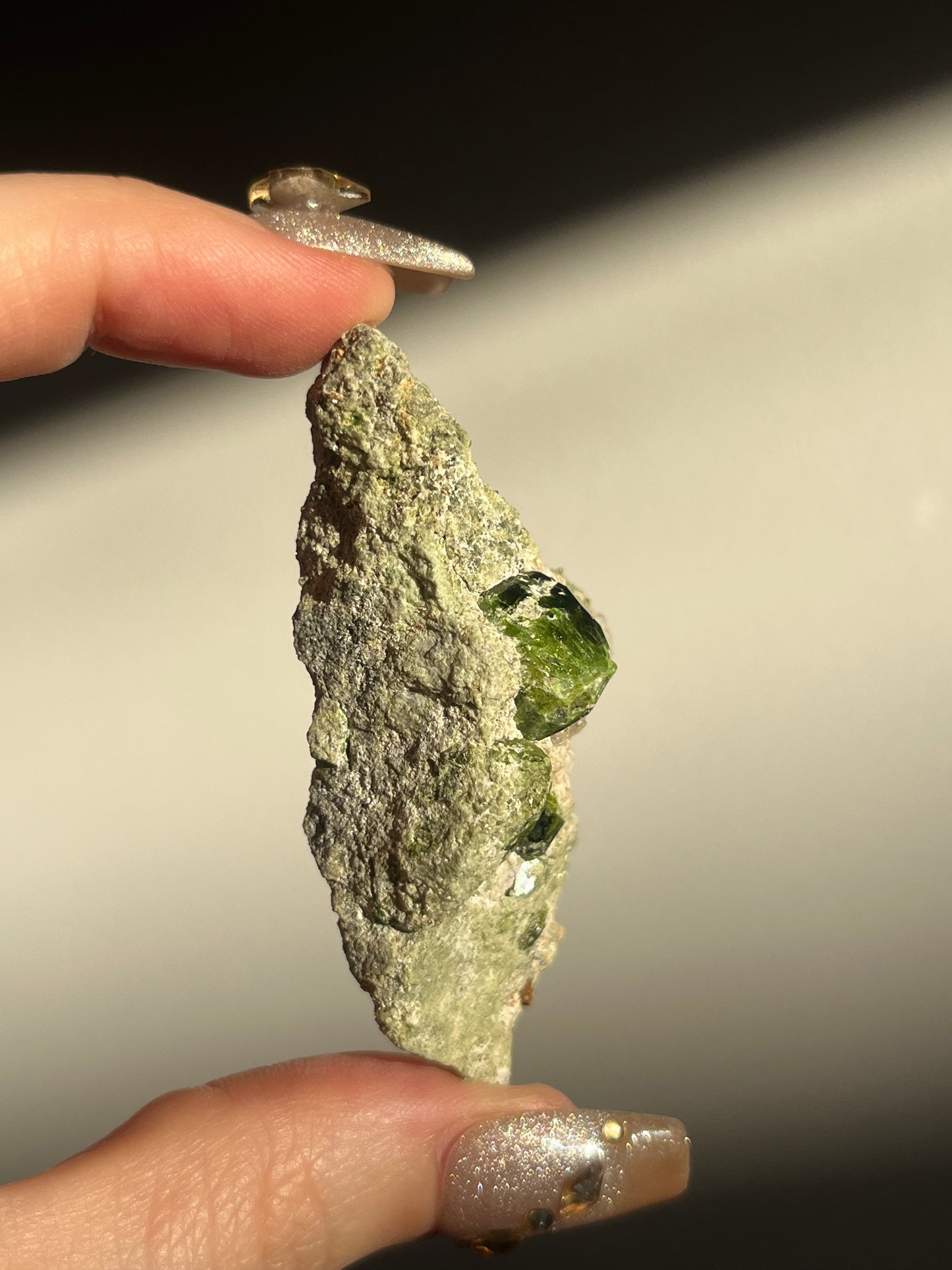 Demantoid Garnet on Matrix Specimen G