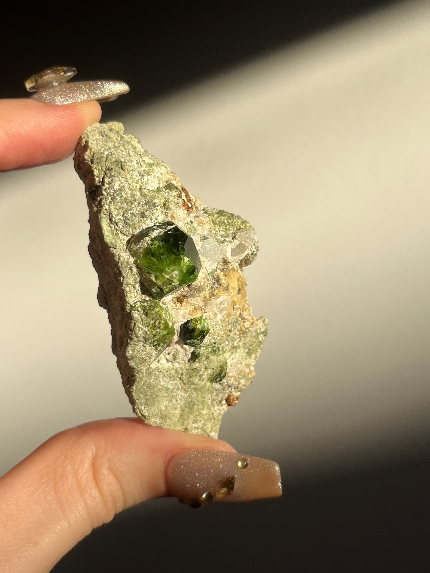 Demantoid Garnet on Matrix Specimen G