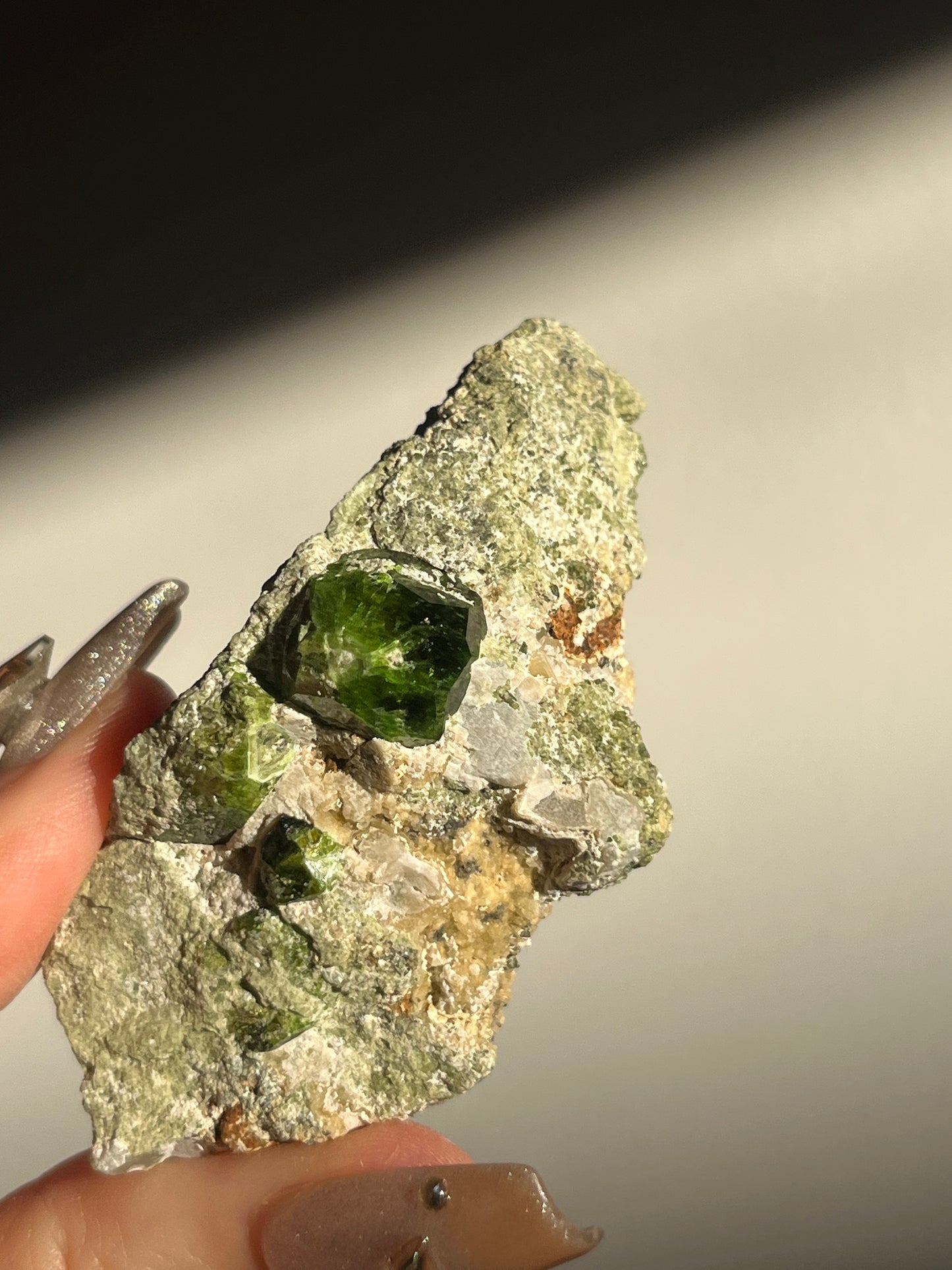 Demantoid Garnet on Matrix Specimen G