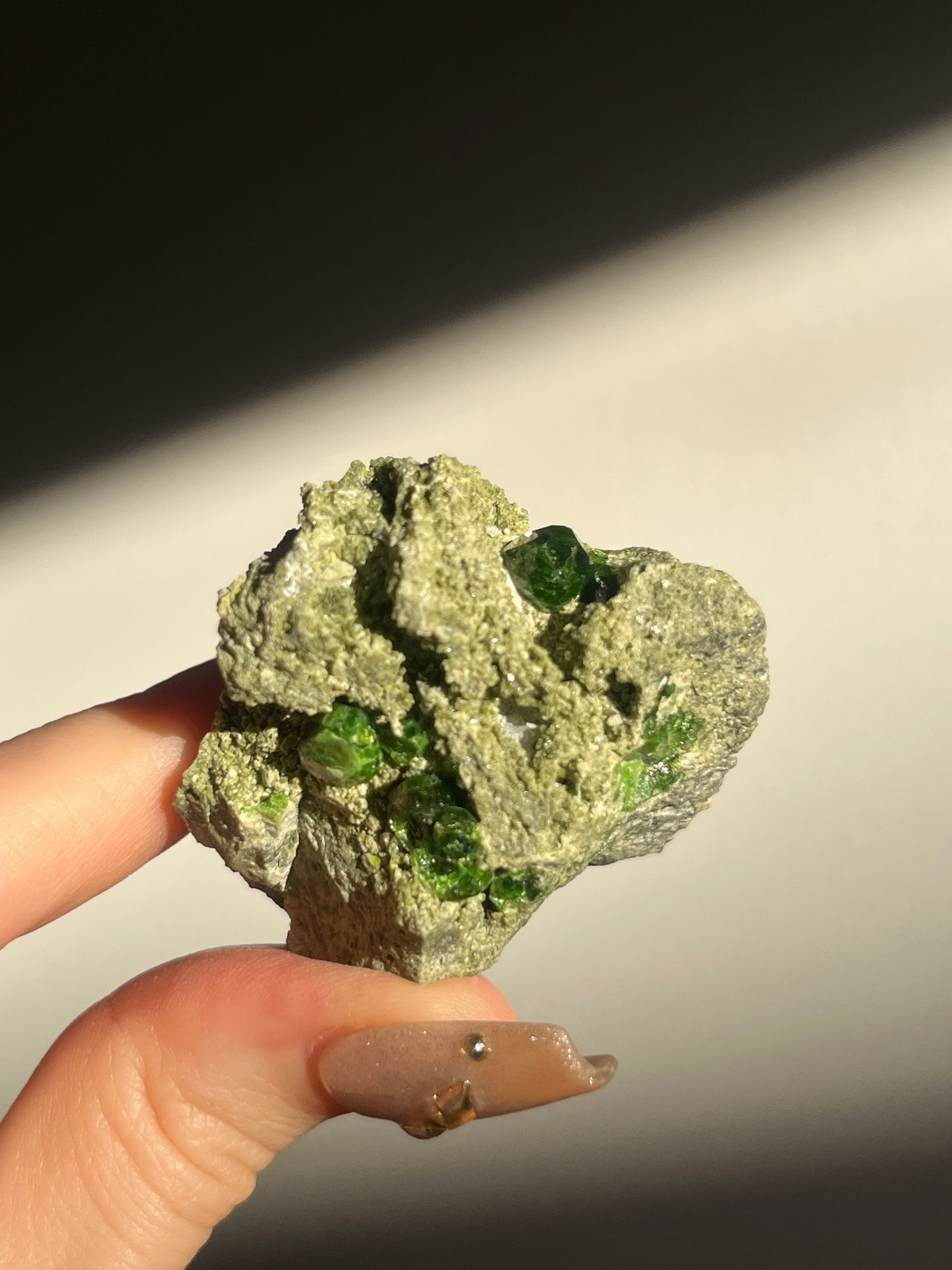 Demantoid Garnet on Matrix Specimen H