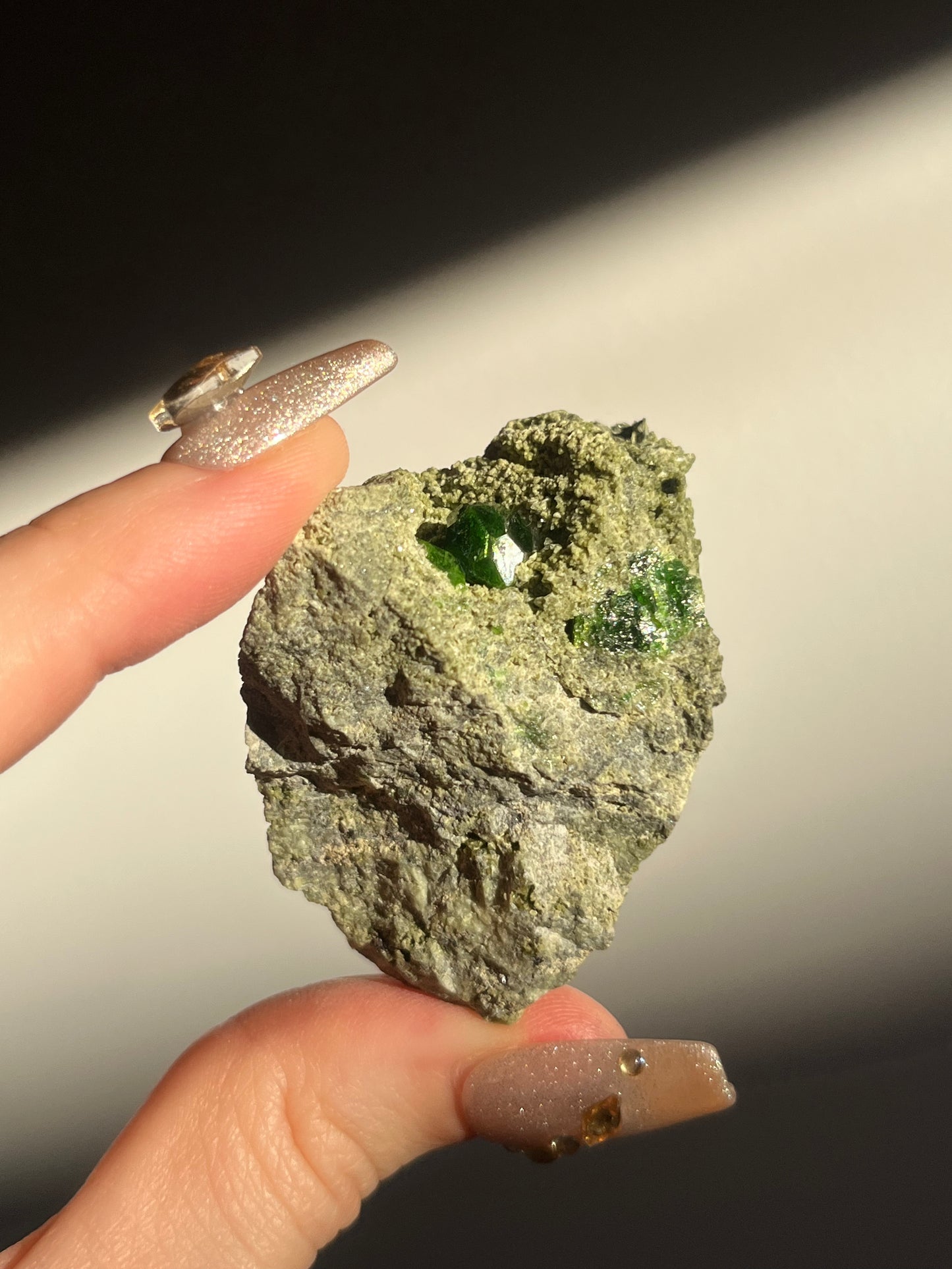 Demantoid Garnet on Matrix Specimen H